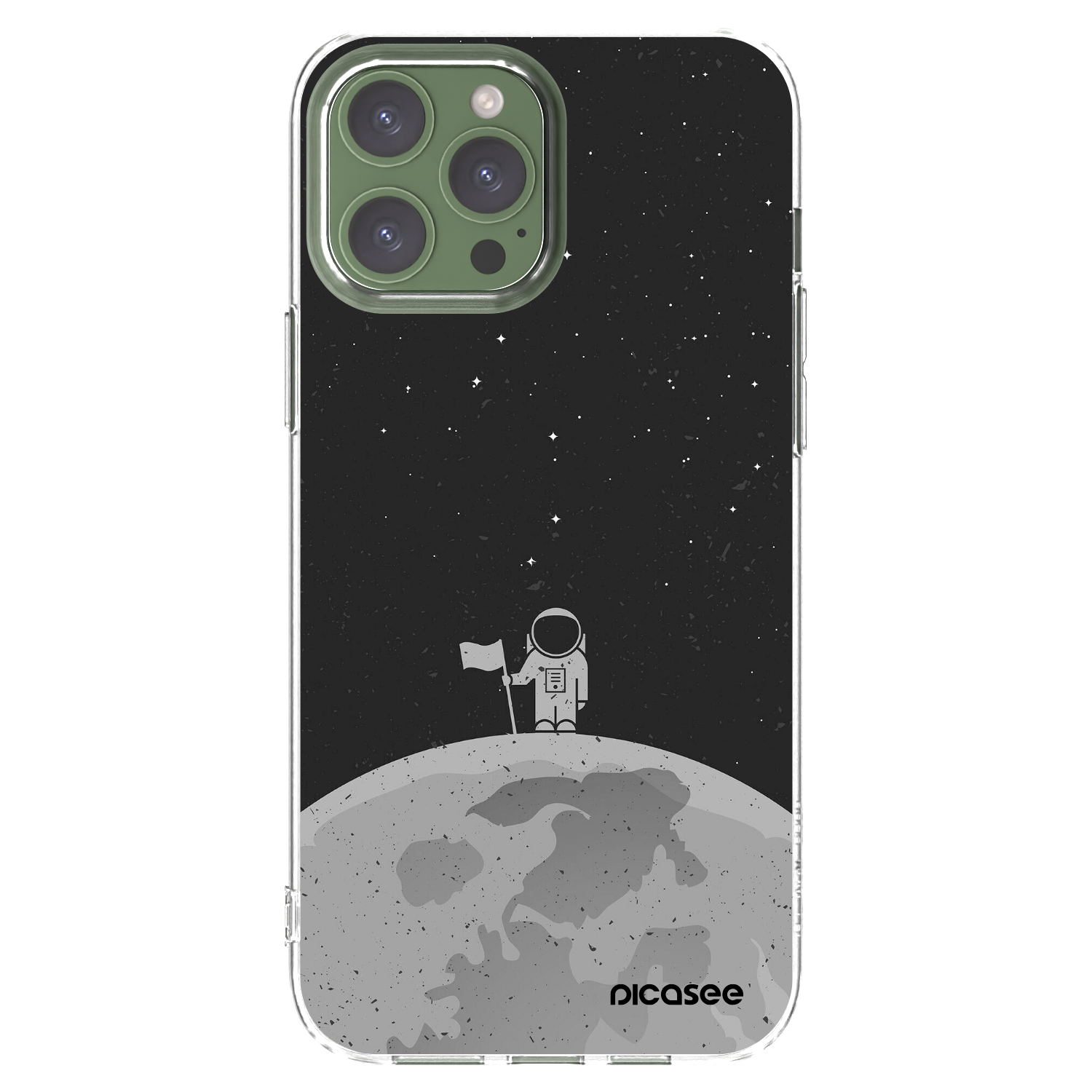 Picasee átlátszó szilikon tok az alábbi mobiltelefonokra Apple iPhone 13 Pro Max - Astronaut