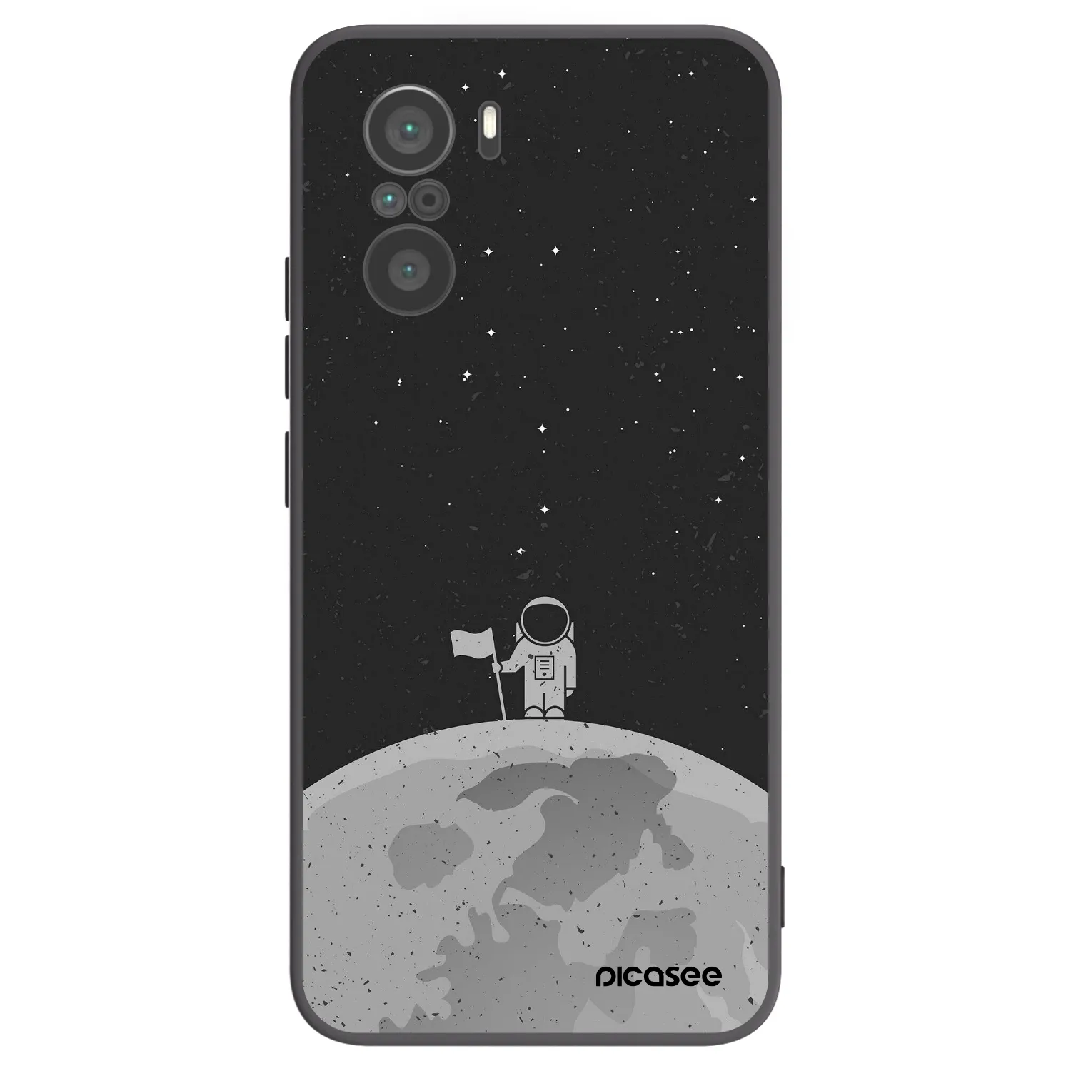 Picasee fekete szilikon tok az alábbi mobiltelefonokra Xiaomi Poco F3 - Astronaut