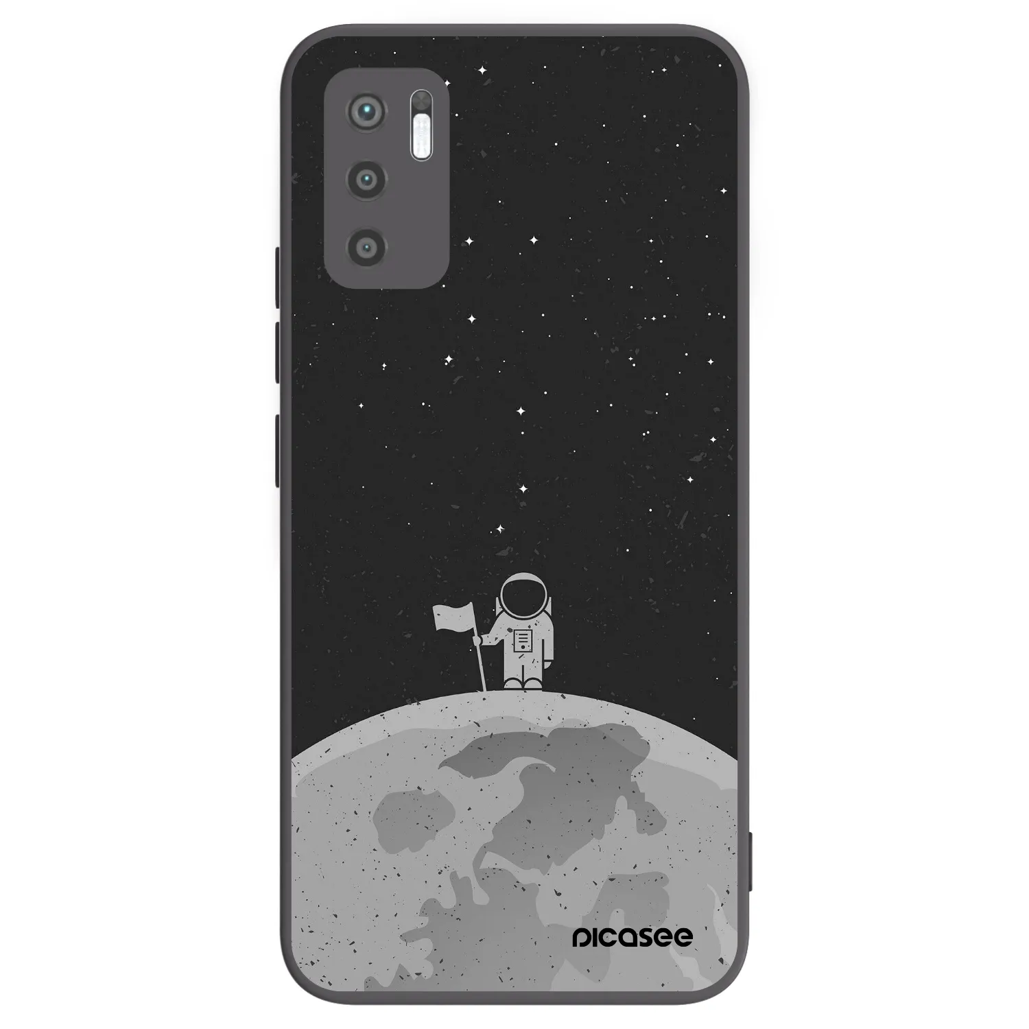 Picasee fekete szilikon tok az alábbi mobiltelefonokra Xiaomi Redmi Note 10 5G - Astronaut