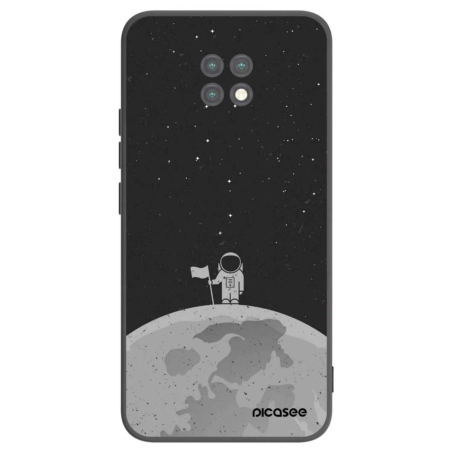 Picasee fekete szilikon tok az alábbi mobiltelefonokra Xiaomi Redmi Note 9T - Astronaut