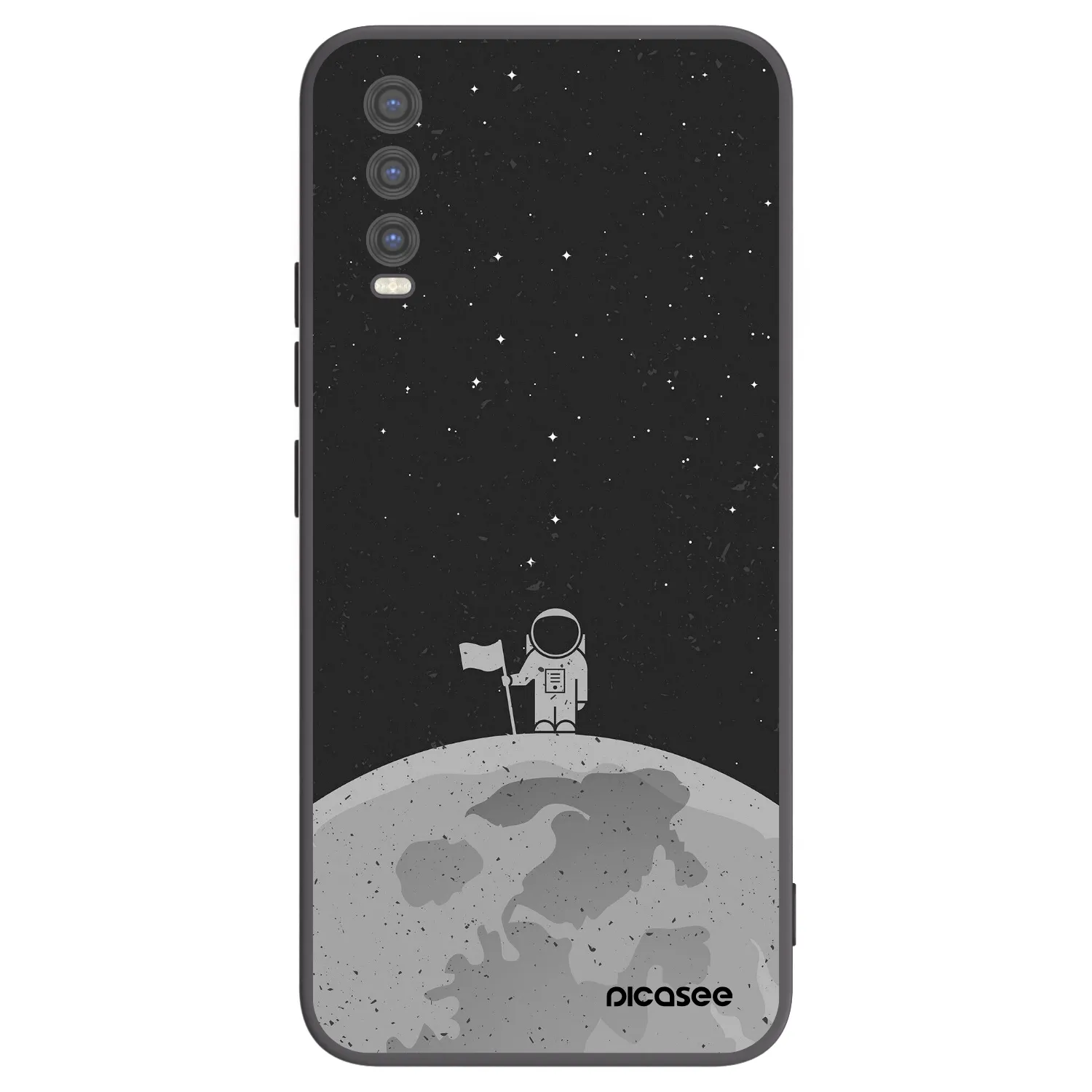 Picasee fekete szilikon tok az alábbi mobiltelefonokra Vivo Y20s - Astronaut
