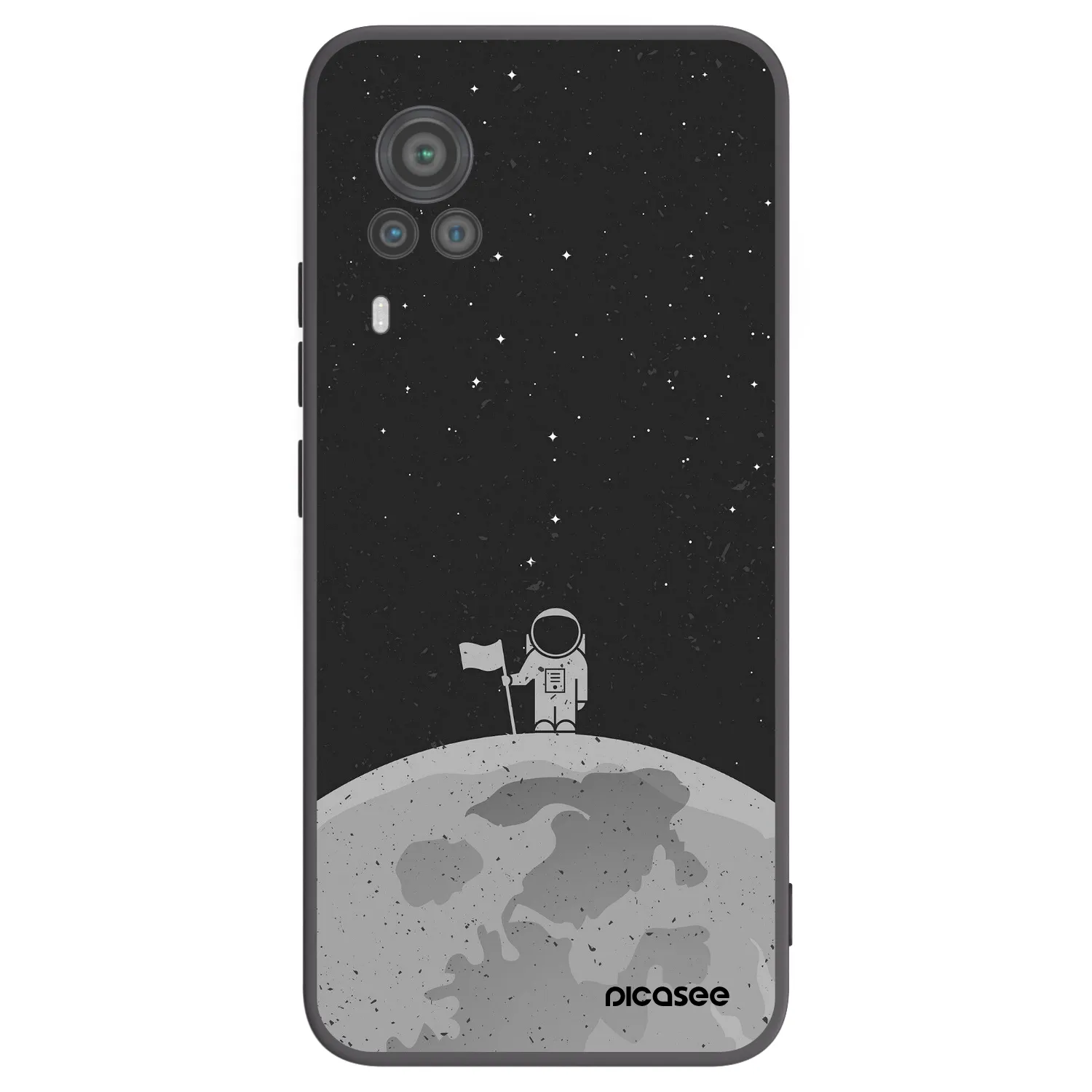 Picasee fekete szilikon tok az alábbi mobiltelefonokra Vivo X60 Pro 5G - Astronaut