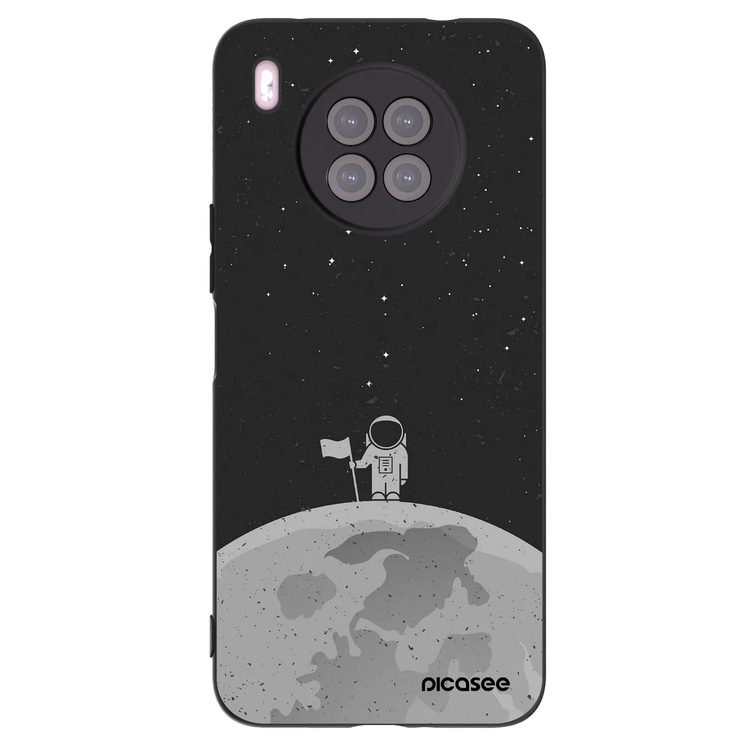 Picasee fekete szilikon tok az alábbi mobiltelefonokra Huawei Nova 8i - Astronaut