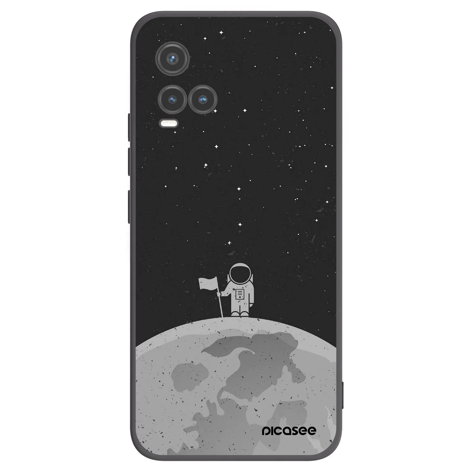 Picasee fekete szilikon tok az alábbi mobiltelefonokra Vivo Y33s - Astronaut