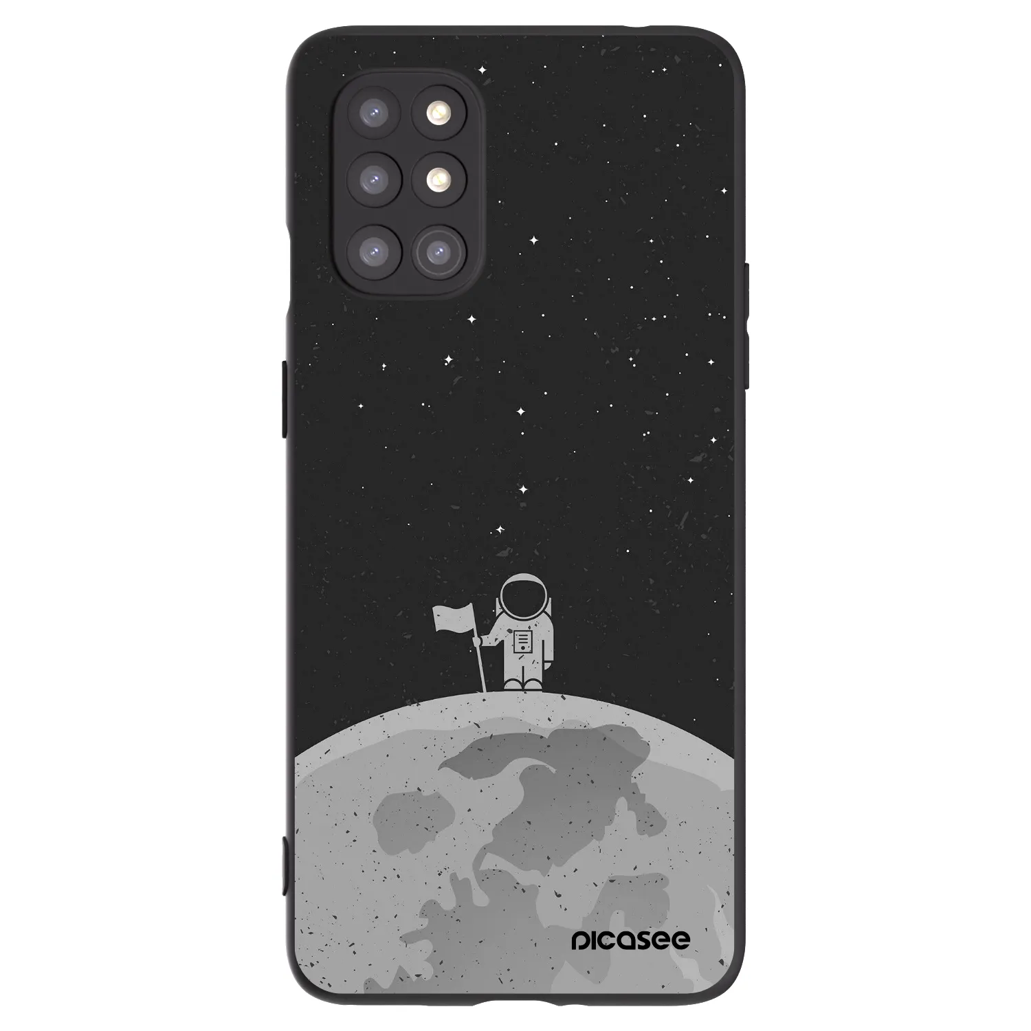 Picasee fekete szilikon tok az alábbi mobiltelefonokra OnePlus 8T - Astronaut