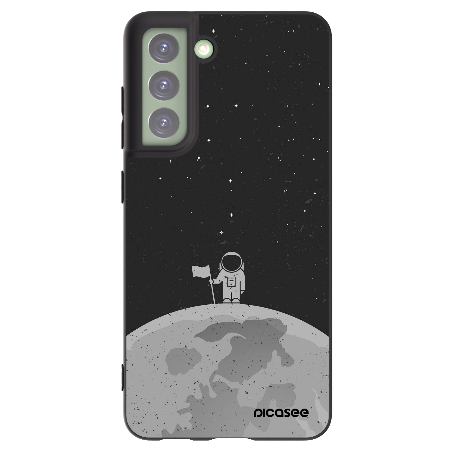 Picasee fekete szilikon tok az alábbi mobiltelefonokra Samsung Galaxy S21 FE 5G - Astronaut