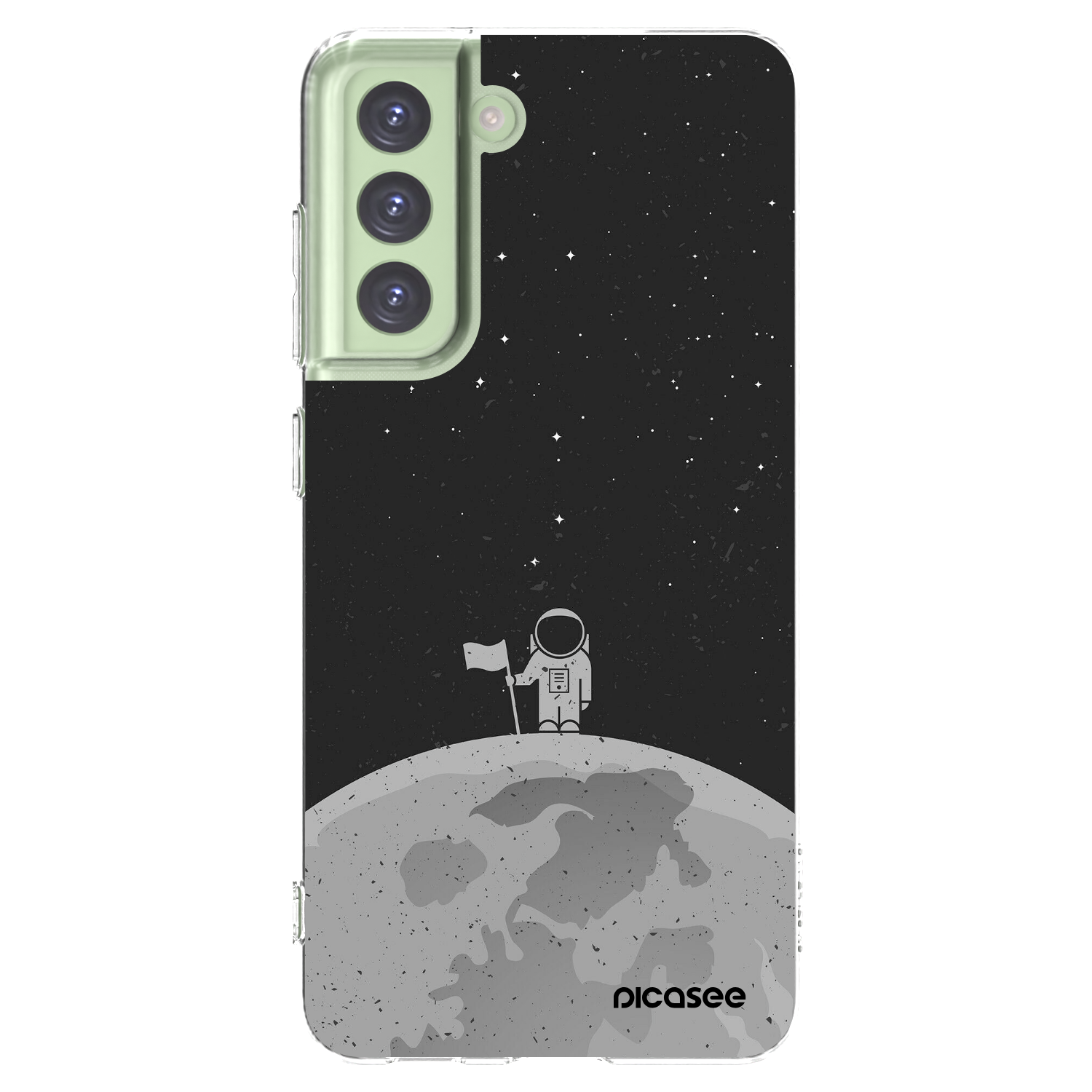 Picasee átlátszó szilikon tok az alábbi mobiltelefonokra Samsung Galaxy S21 FE 5G - Astronaut