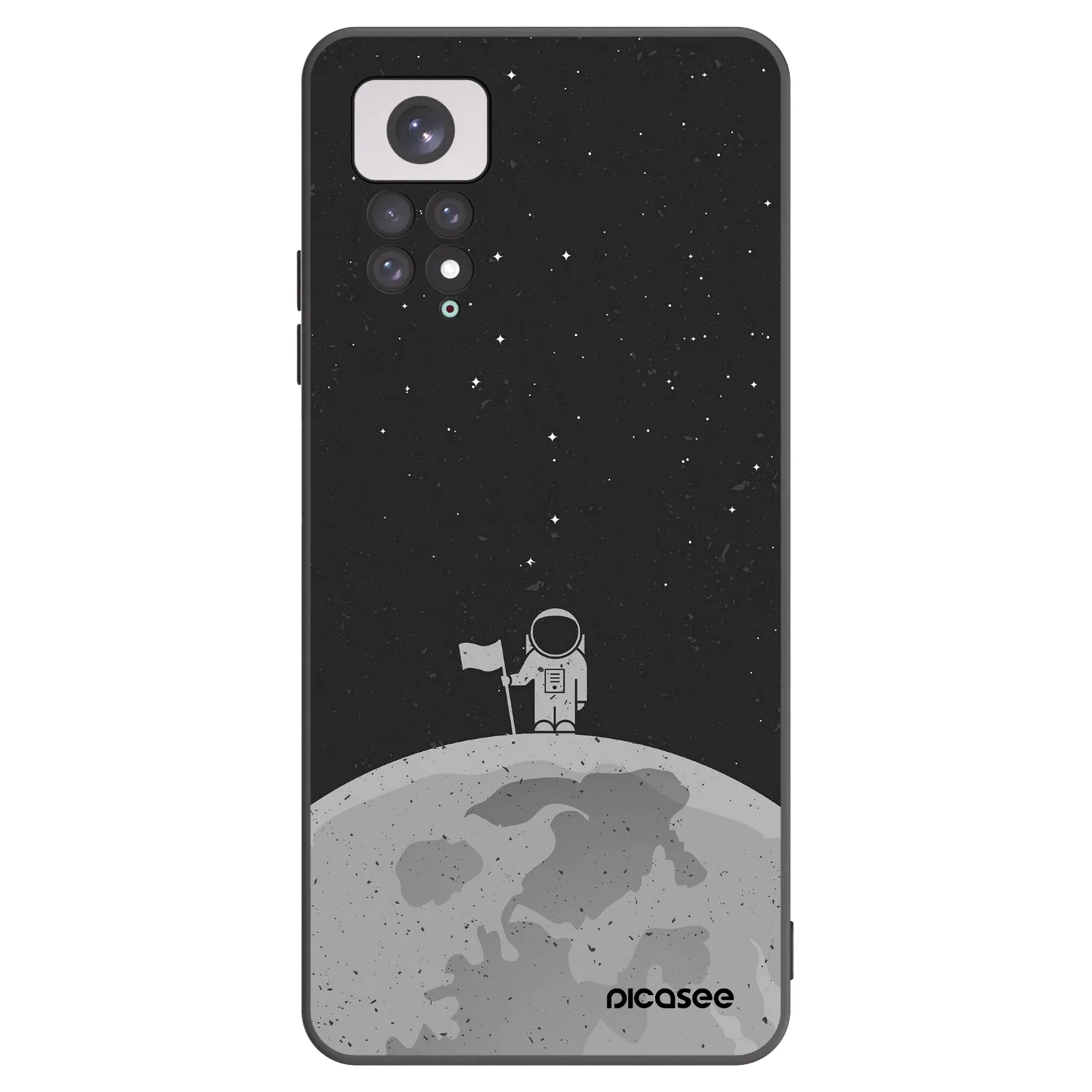 Picasee fekete szilikon tok az alábbi mobiltelefonokra Xiaomi Redmi Note 11 - Astronaut