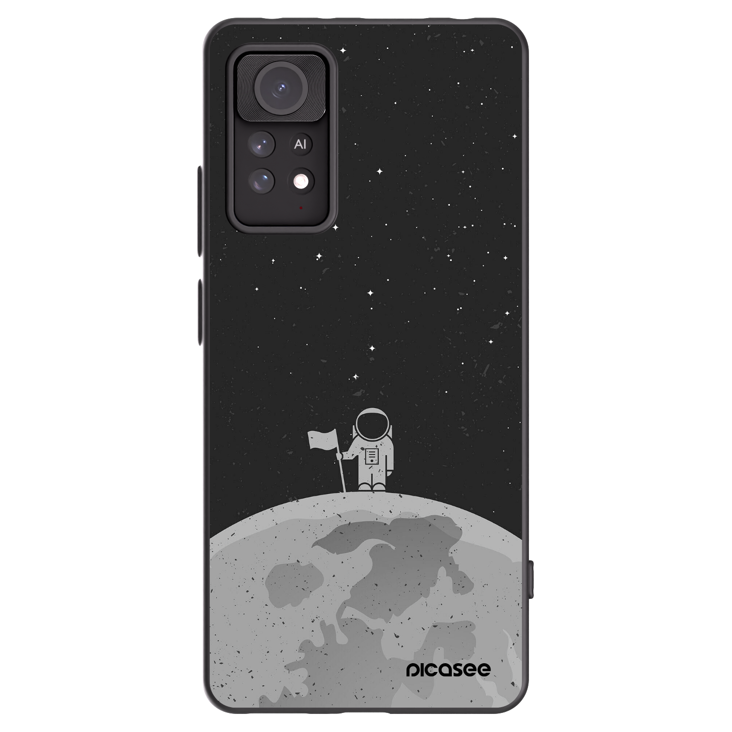 Picasee fekete szilikon tok az alábbi mobiltelefonokra Xiaomi Redmi Note 11 Pro - Astronaut