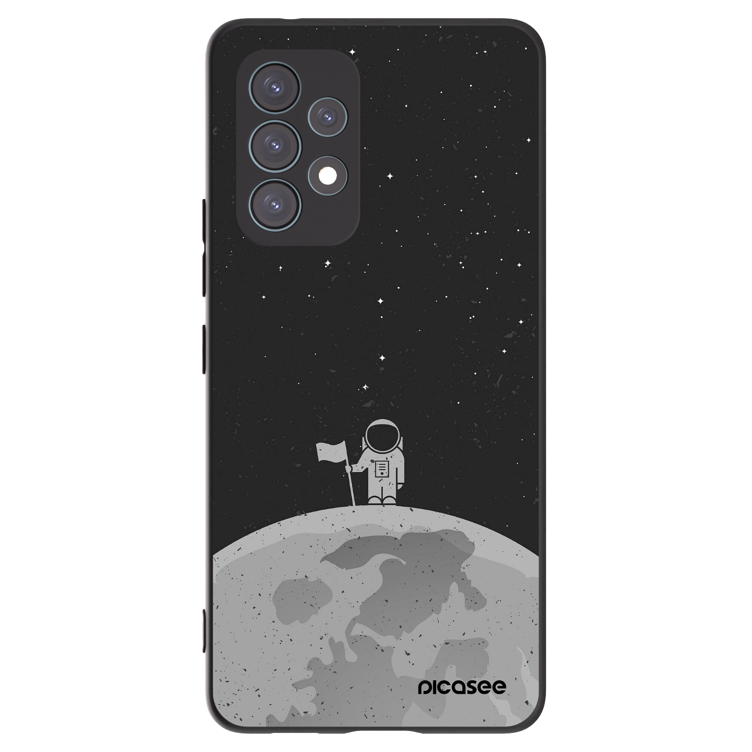 Picasee fekete szilikon tok az alábbi mobiltelefonokra Samsung Galaxy A53 5G A536 - Astronaut