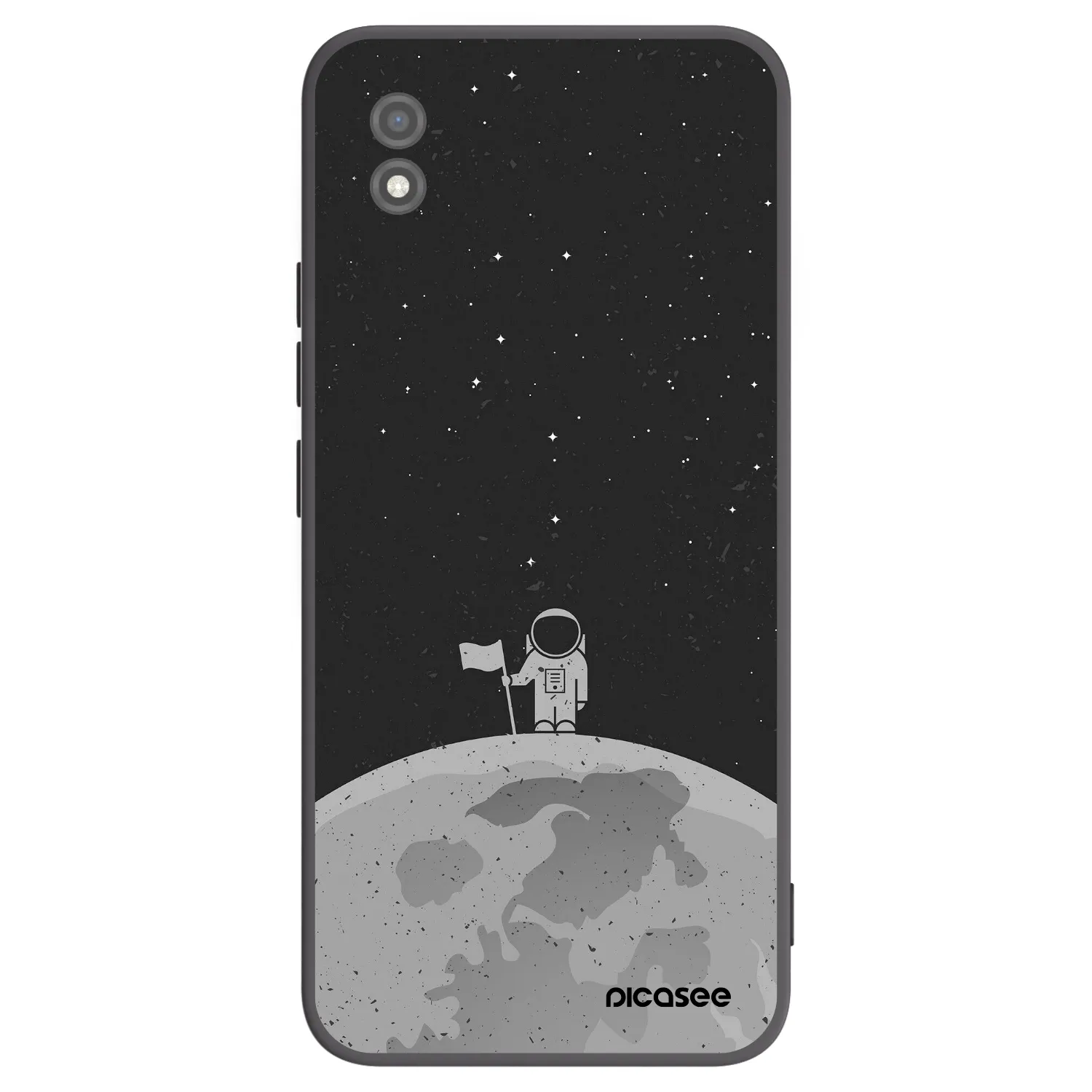Picasee fekete szilikon tok az alábbi mobiltelefonokra Realme C11 (2021) - Astronaut
