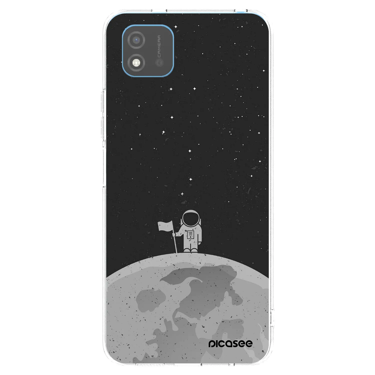Picasee átlátszó szilikon tok az alábbi mobiltelefonokra Realme C11 (2021) - Astronaut