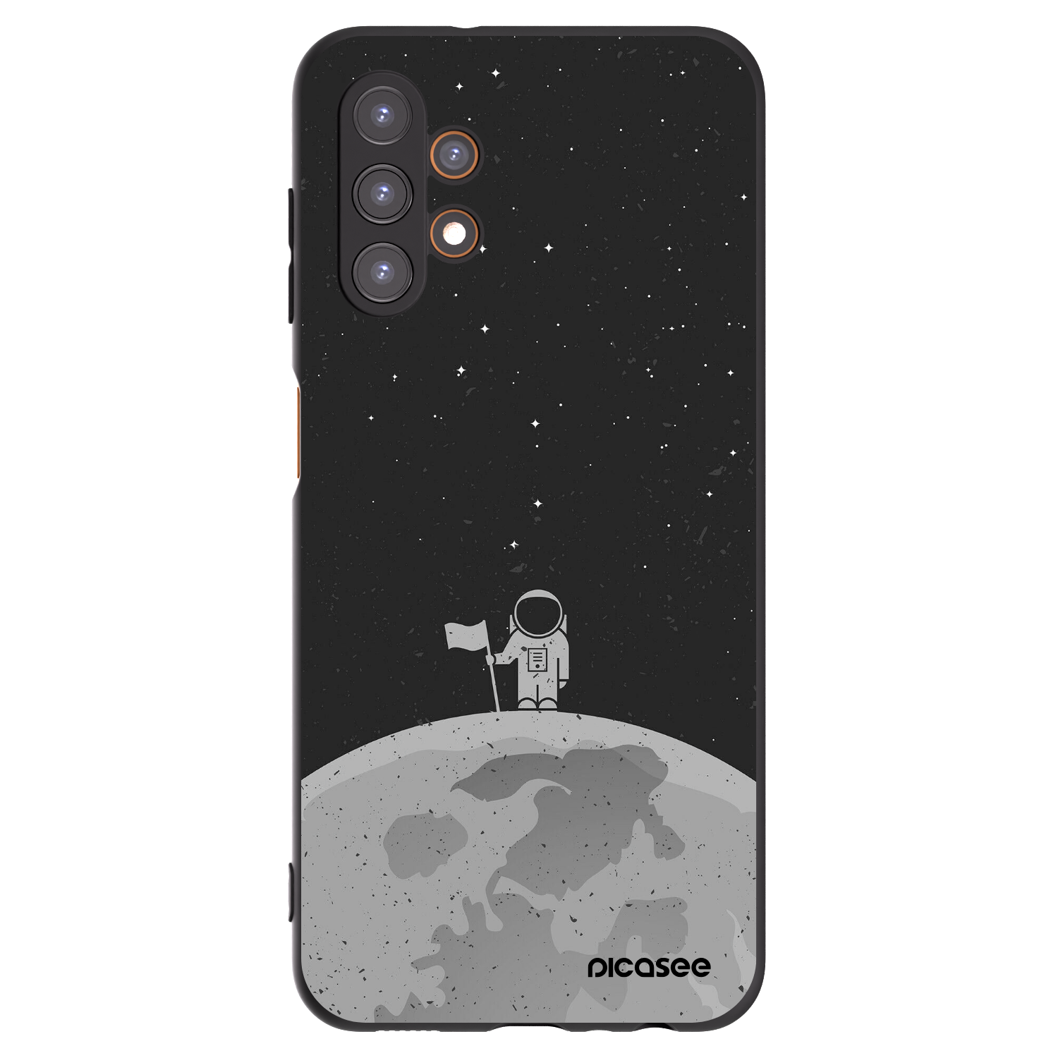 Picasee fekete szilikon tok az alábbi mobiltelefonokra Samsung Galaxy A13 4G A135 - Astronaut