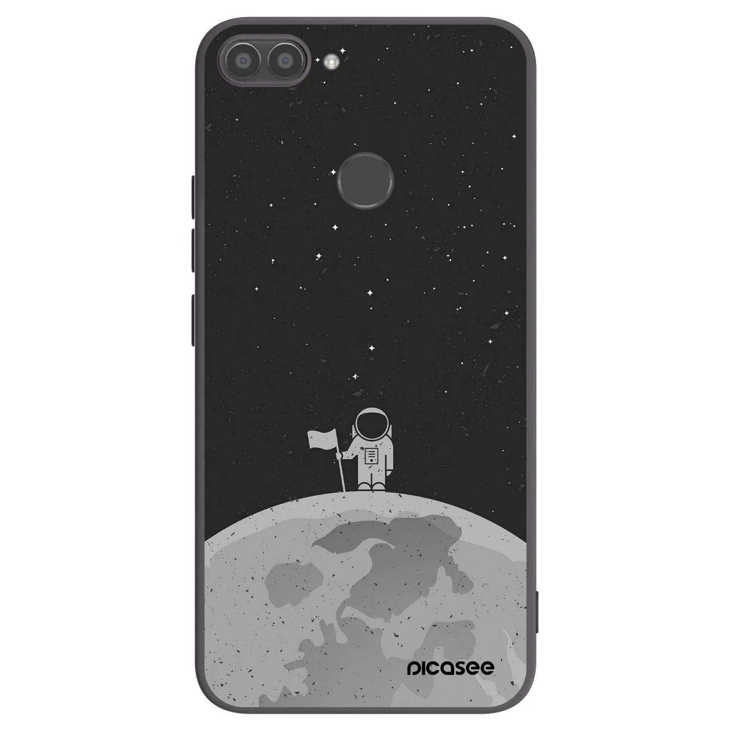Picasee fekete szilikon tok az alábbi mobiltelefonokra Huawei P Smart - Astronaut