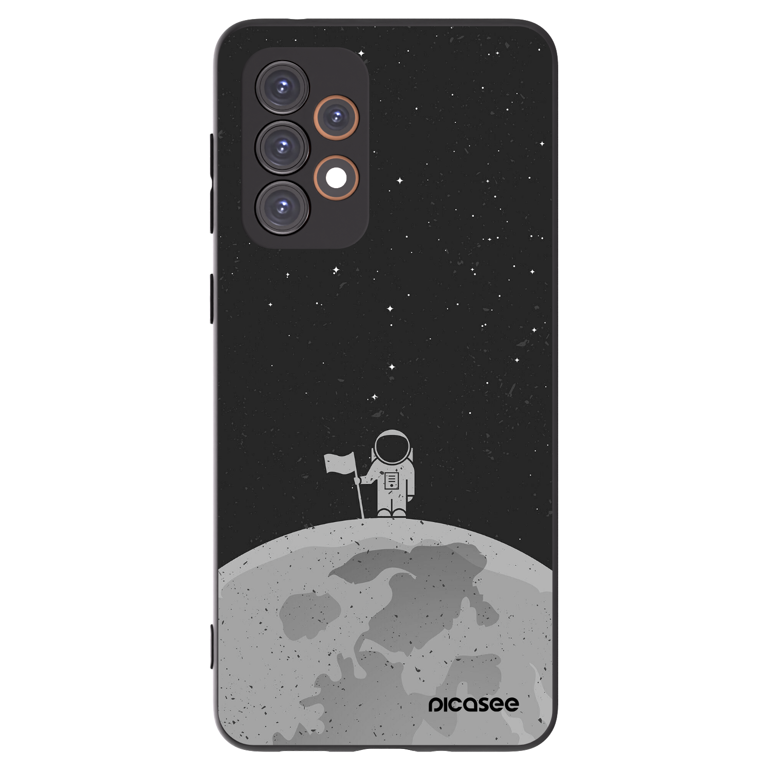Picasee fekete szilikon tok az alábbi mobiltelefonokra Samsung Galaxy A33 5G A336 - Astronaut
