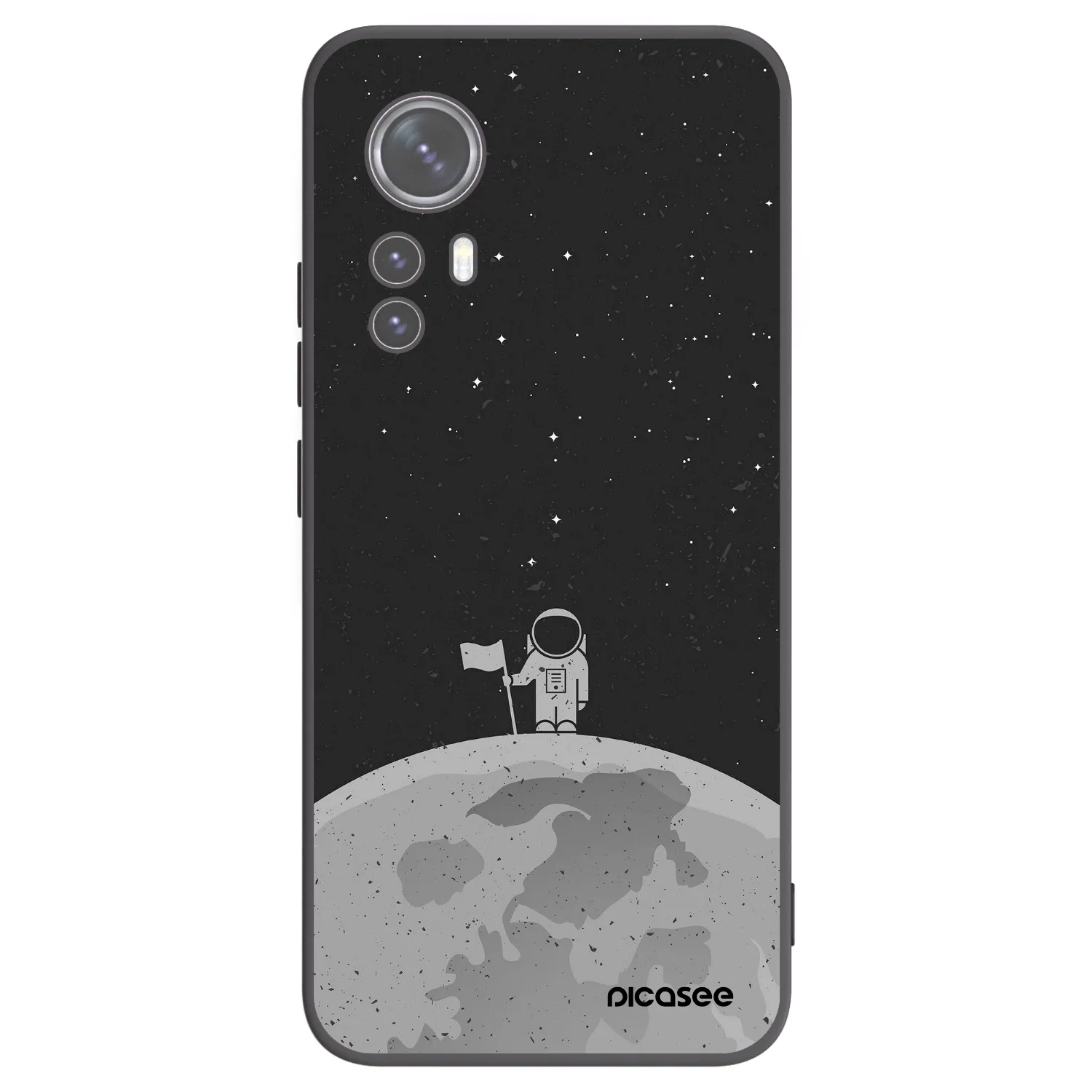 Picasee fekete szilikon tok az alábbi mobiltelefonokra Xiaomi 12X - Astronaut