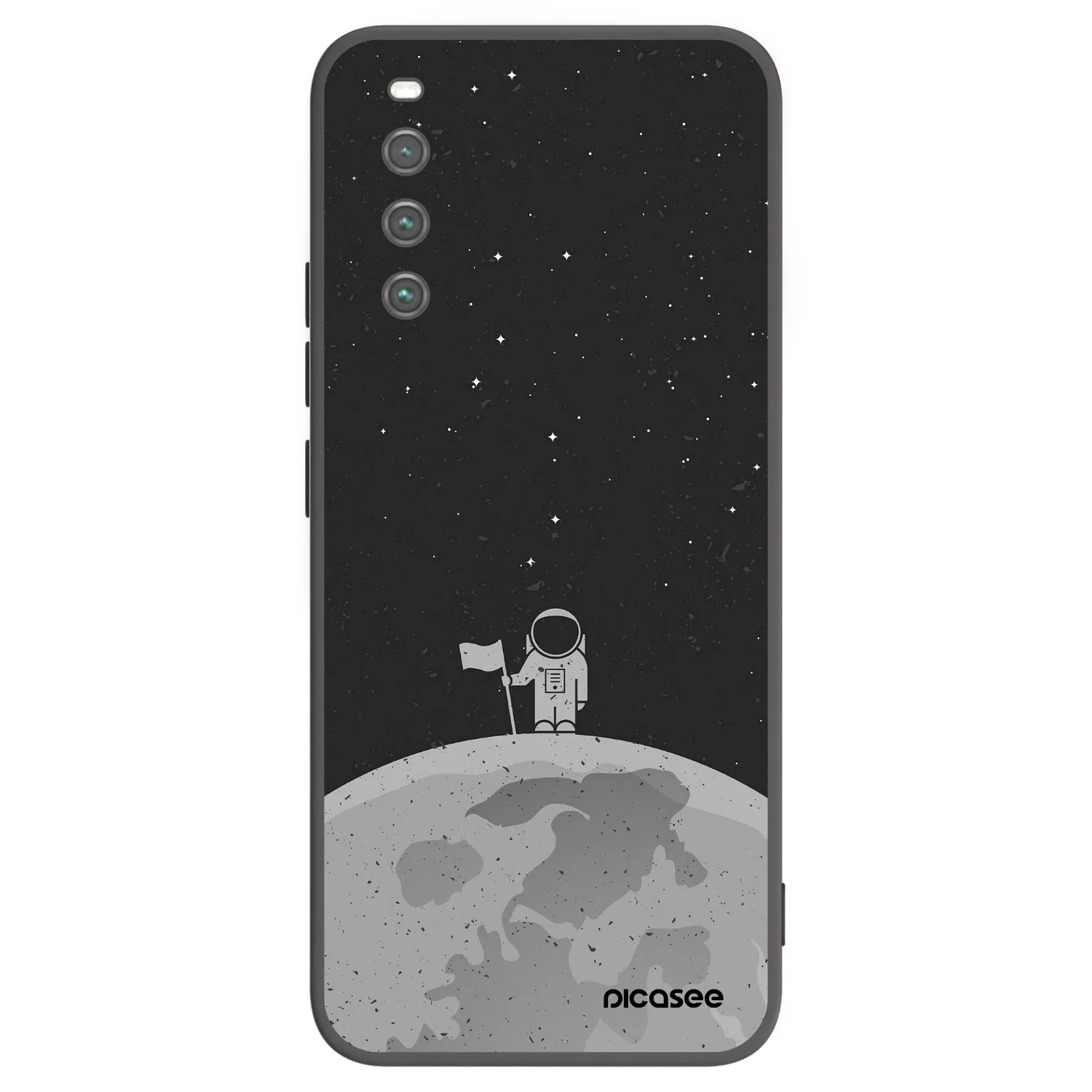 Picasee fekete szilikon tok az alábbi mobiltelefonokra Sony Xperia 10 IV 5G - Astronaut