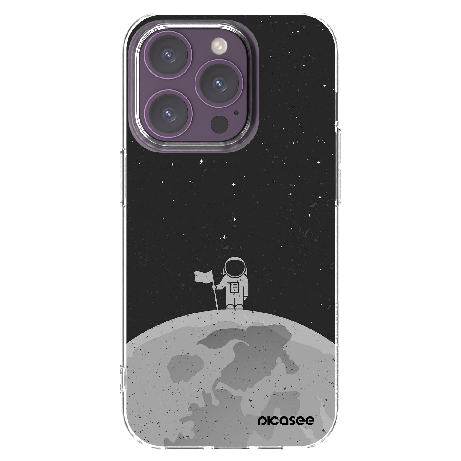 Picasee átlátszó szilikon tok az alábbi mobiltelefonokra Apple iPhone 14 Pro - Astronaut