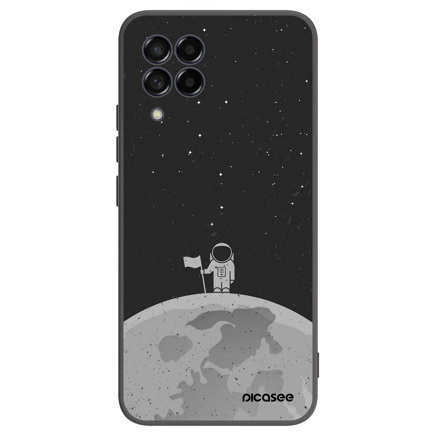 Picasee fekete szilikon tok az alábbi mobiltelefonokra Samsung Galaxy M53 5G - Astronaut