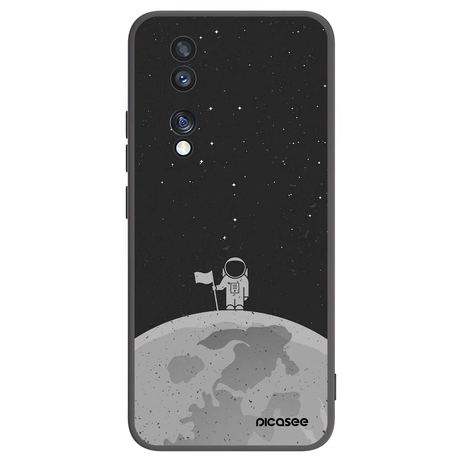 Picasee fekete szilikon tok az alábbi mobiltelefonokra Honor 70 - Astronaut