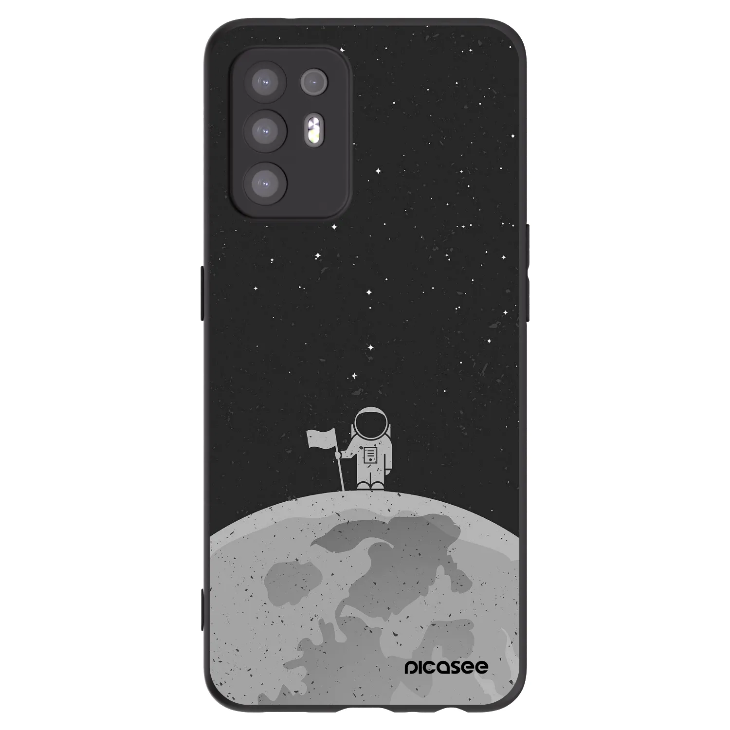 Picasee fekete szilikon tok az alábbi mobiltelefonokra OPPO A94 5G - Astronaut