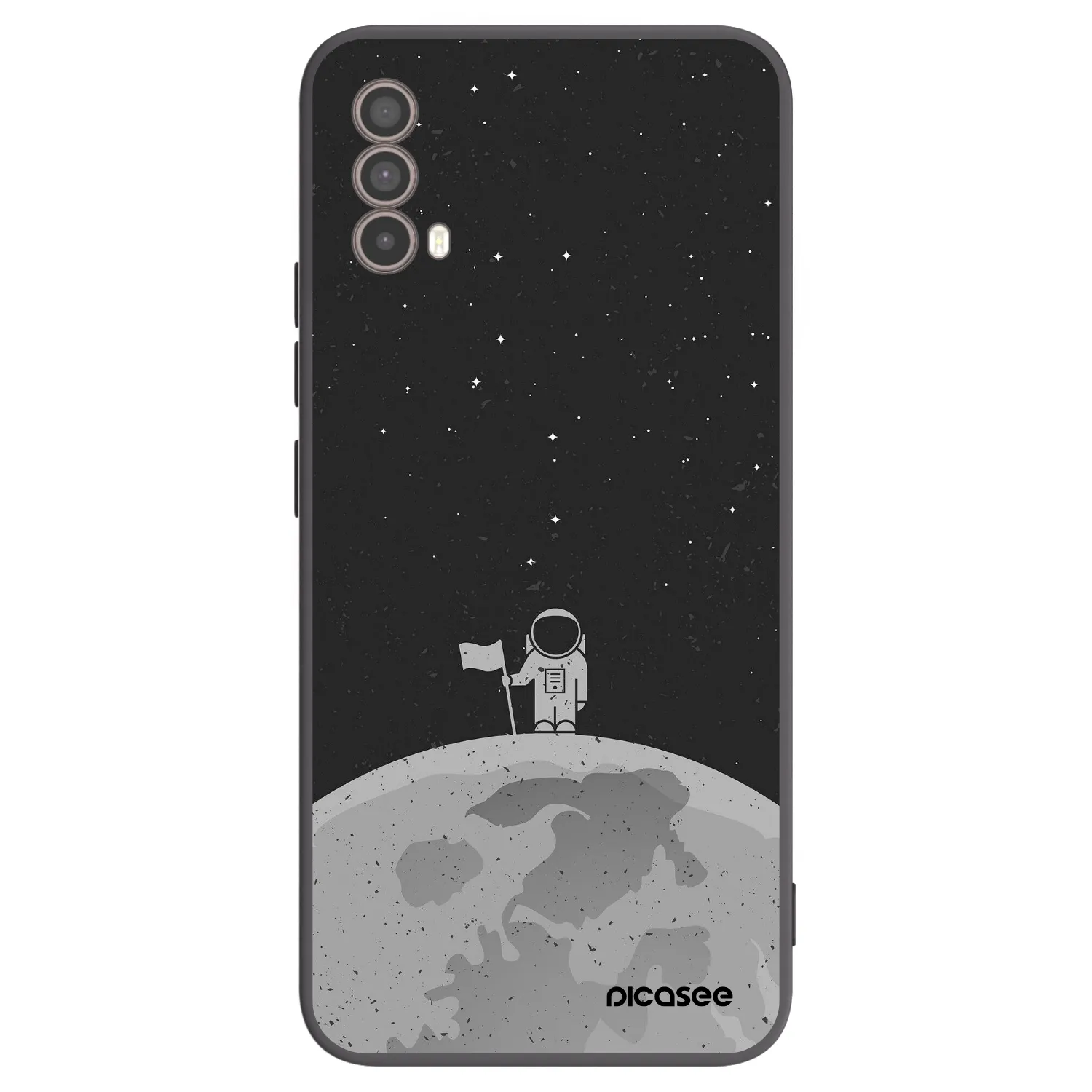 Picasee fekete szilikon tok az alábbi mobiltelefonokra Motorola Moto E40 - Astronaut