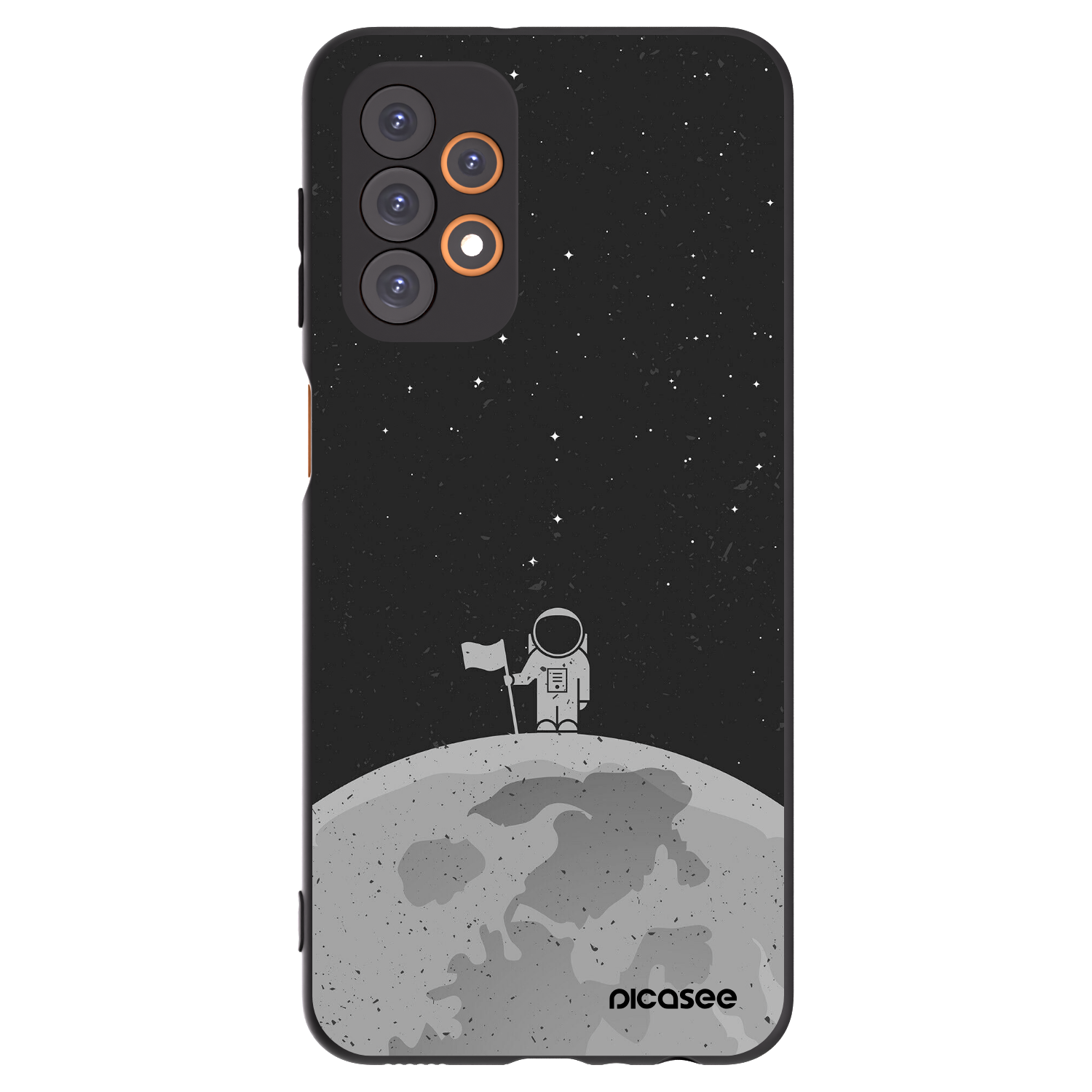 Picasee fekete szilikon tok az alábbi mobiltelefonokra Samsung Galaxy A23 A235F 4G - Astronaut