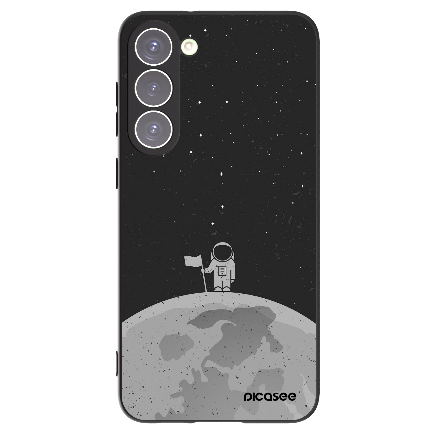 Picasee fekete szilikon tok az alábbi mobiltelefonokra Samsung Galaxy S23+ 5G - Astronaut
