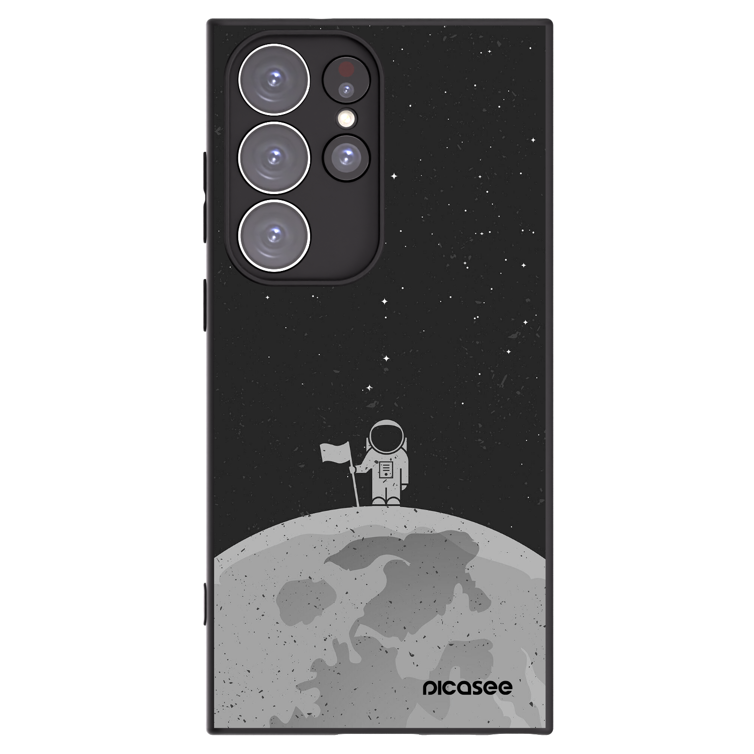 Picasee fekete szilikon tok az alábbi mobiltelefonokra Samsung Galaxy S23 Ultra 5G - Astronaut