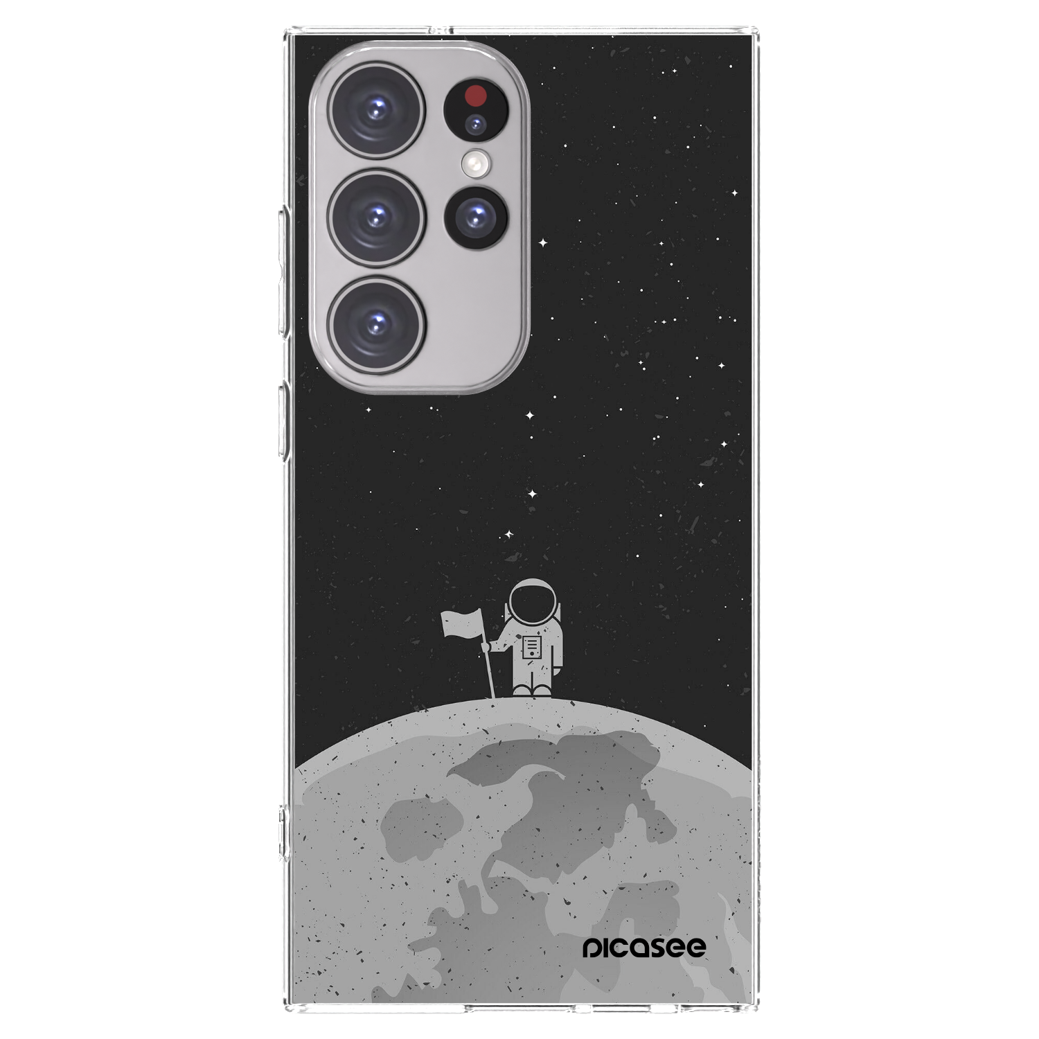 Picasee átlátszó szilikon tok az alábbi mobiltelefonokra Samsung Galaxy S23 Ultra 5G - Astronaut