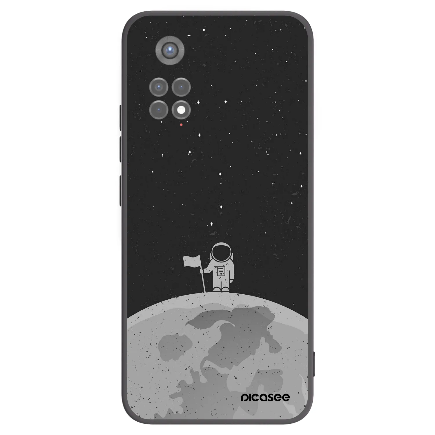 Picasee fekete szilikon tok az alábbi mobiltelefonokra Xiaomi Redmi Note 11S 5G - Astronaut