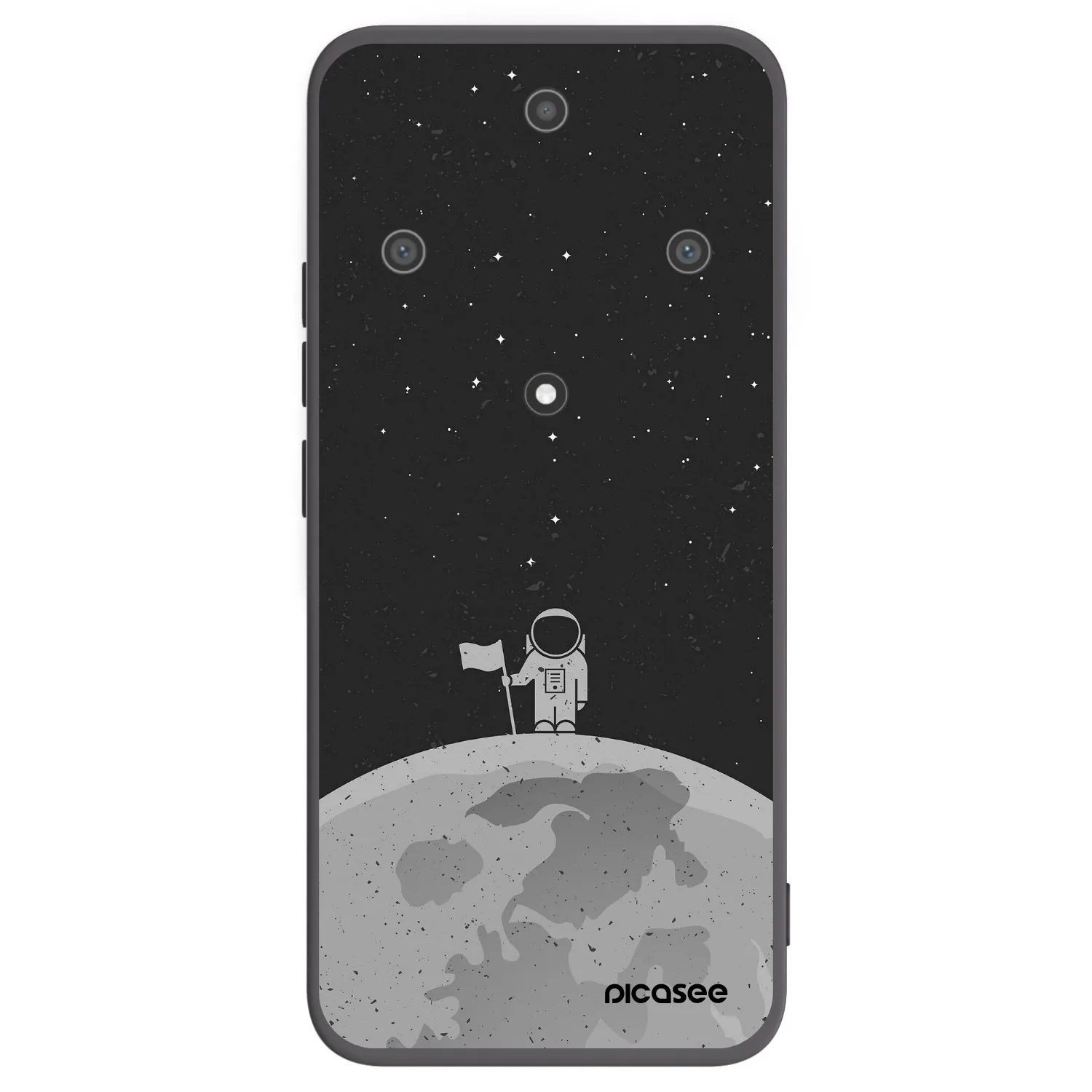 Picasee fekete szilikon tok az alábbi mobiltelefonokra Honor Magic5 Lite 5G - Astronaut