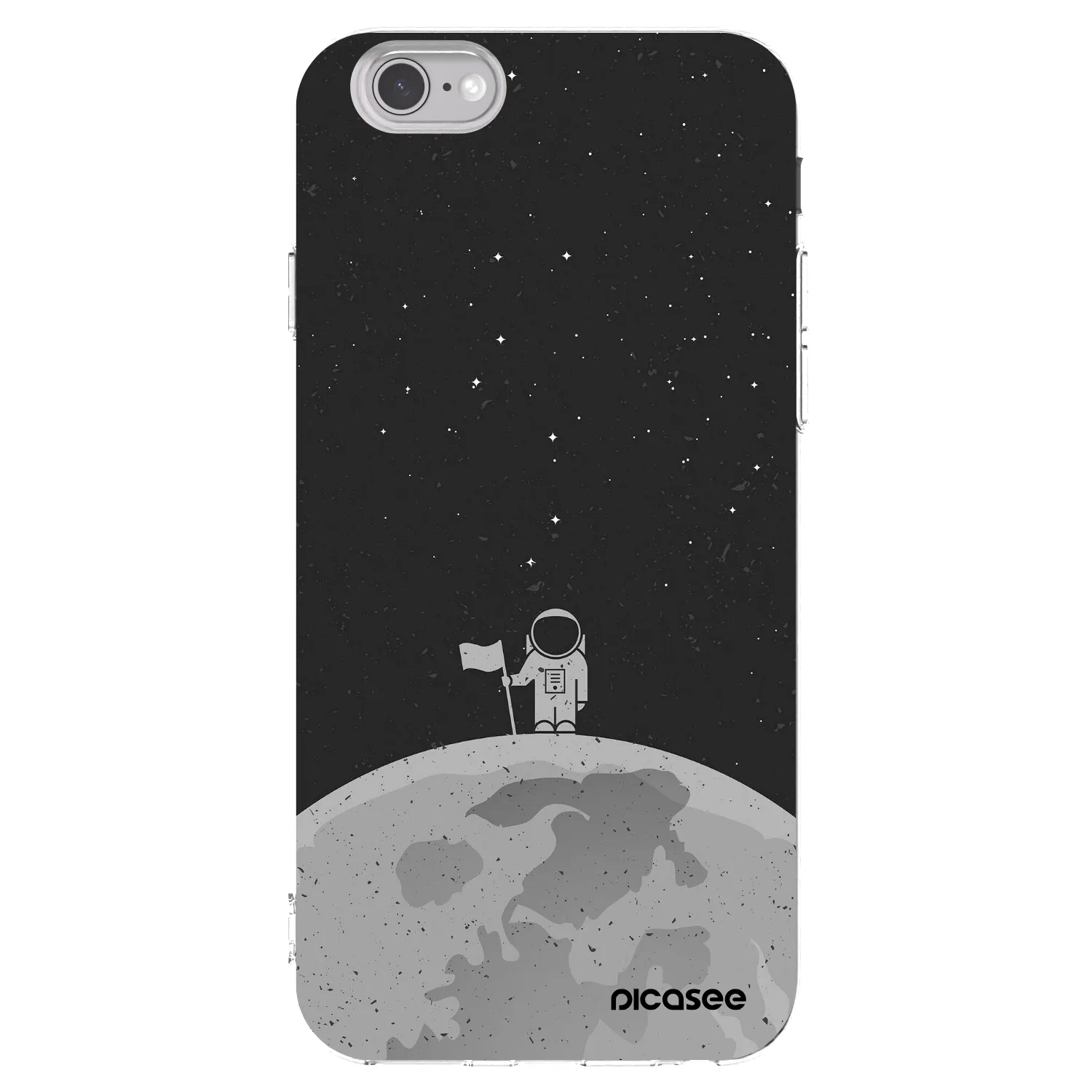 Picasee átlátszó szilikon tok az alábbi mobiltelefonokra Apple iPhone 6/6S - Astronaut