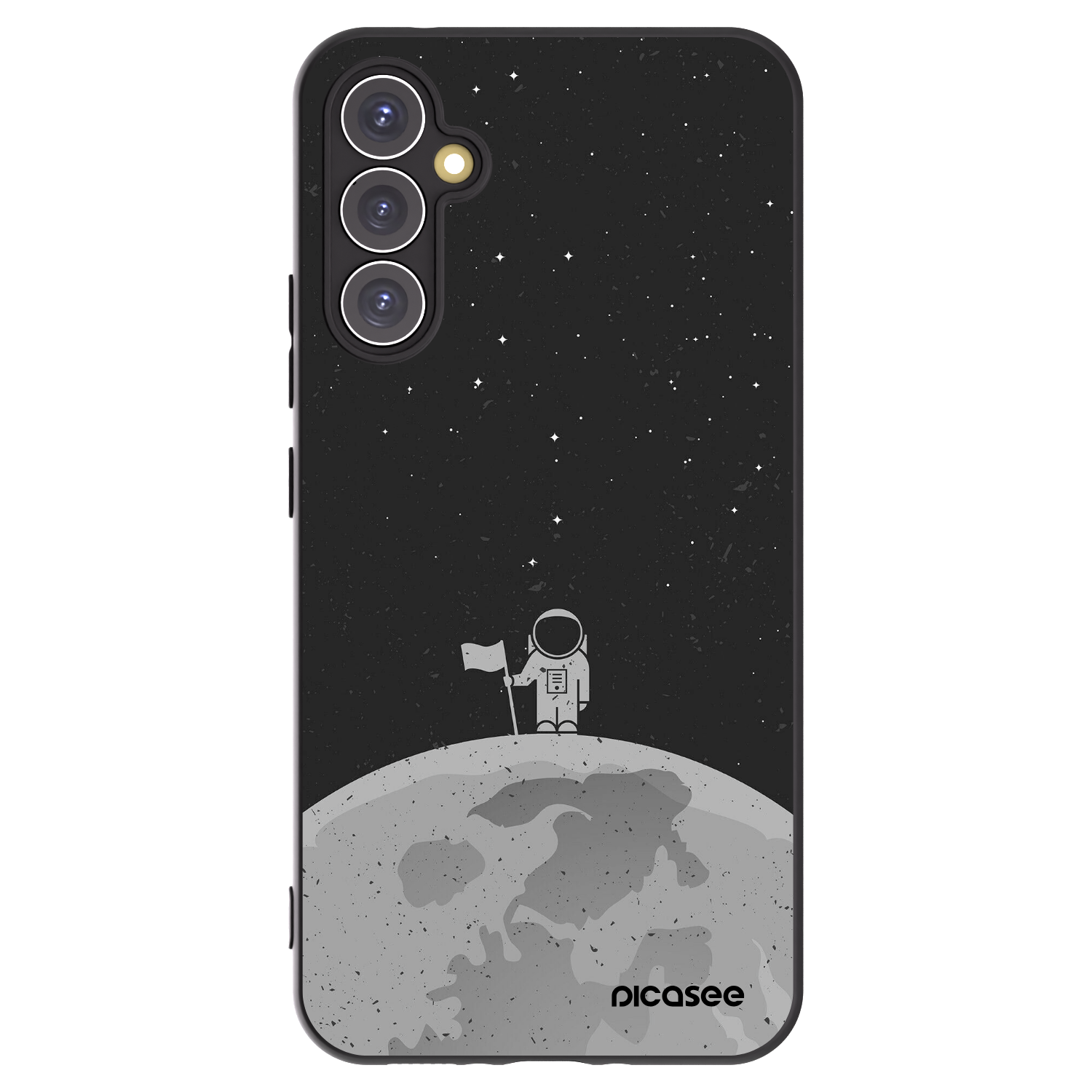 Picasee fekete szilikon tok az alábbi mobiltelefonokra Samsung Galaxy A34 5G A346B - Astronaut