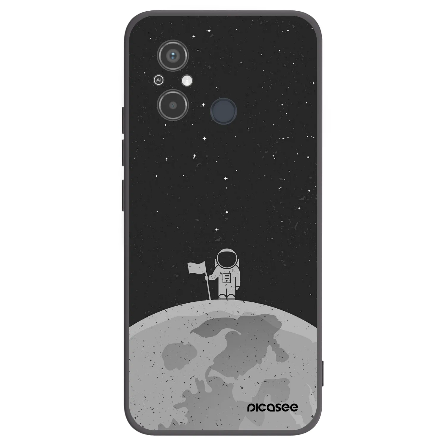 Picasee fekete szilikon tok az alábbi mobiltelefonokra Xiaomi Redmi 12C - Astronaut