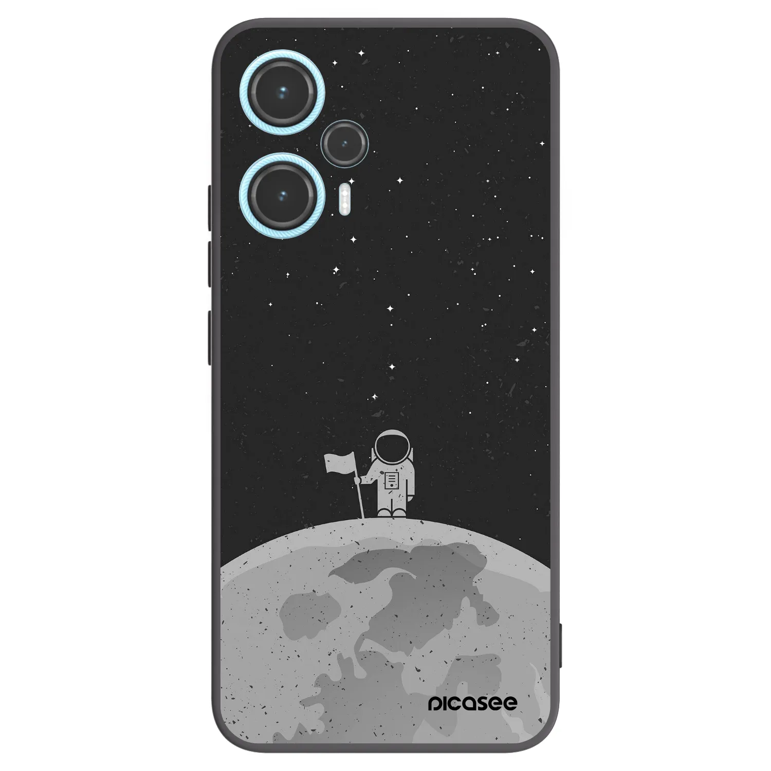 Picasee fekete szilikon tok az alábbi mobiltelefonokra Xiaomi Poco F5 - Astronaut