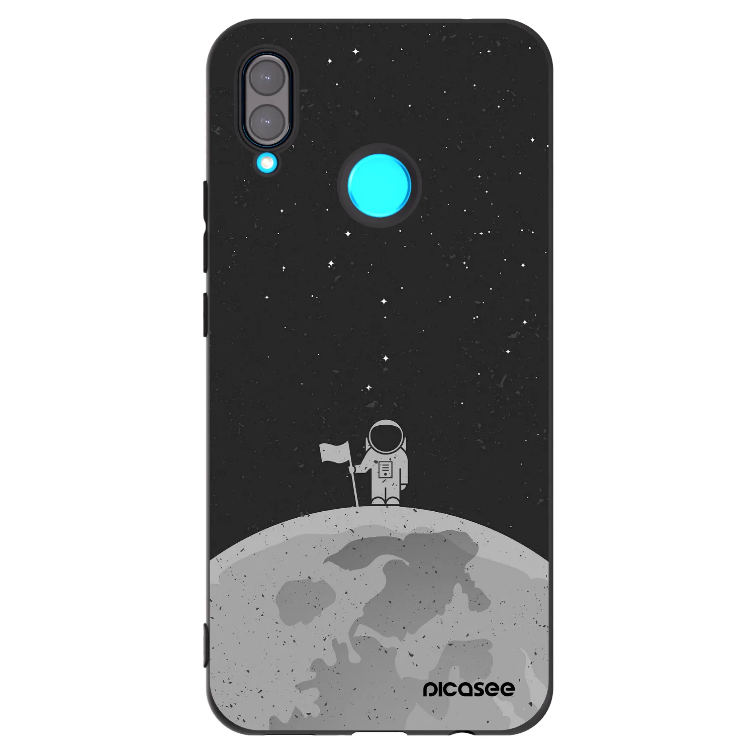 Picasee fekete szilikon tok az alábbi mobiltelefonokra Huawei Nova 3i - Astronaut