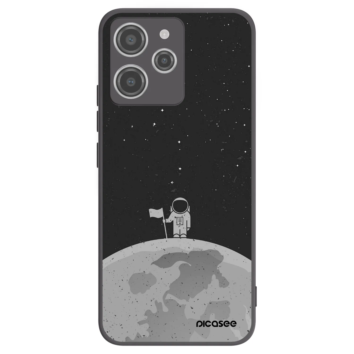 Picasee fekete szilikon tok az alábbi mobiltelefonokra Xiaomi Redmi 12 4G - Astronaut
