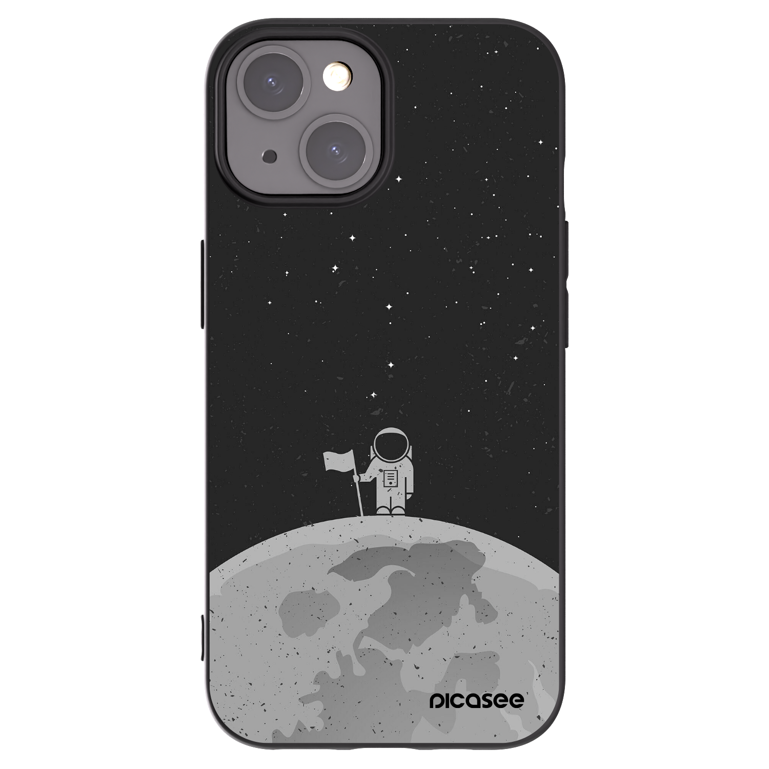 Picasee fekete szilikon tok az alábbi mobiltelefonokra Apple iPhone 15 - Astronaut