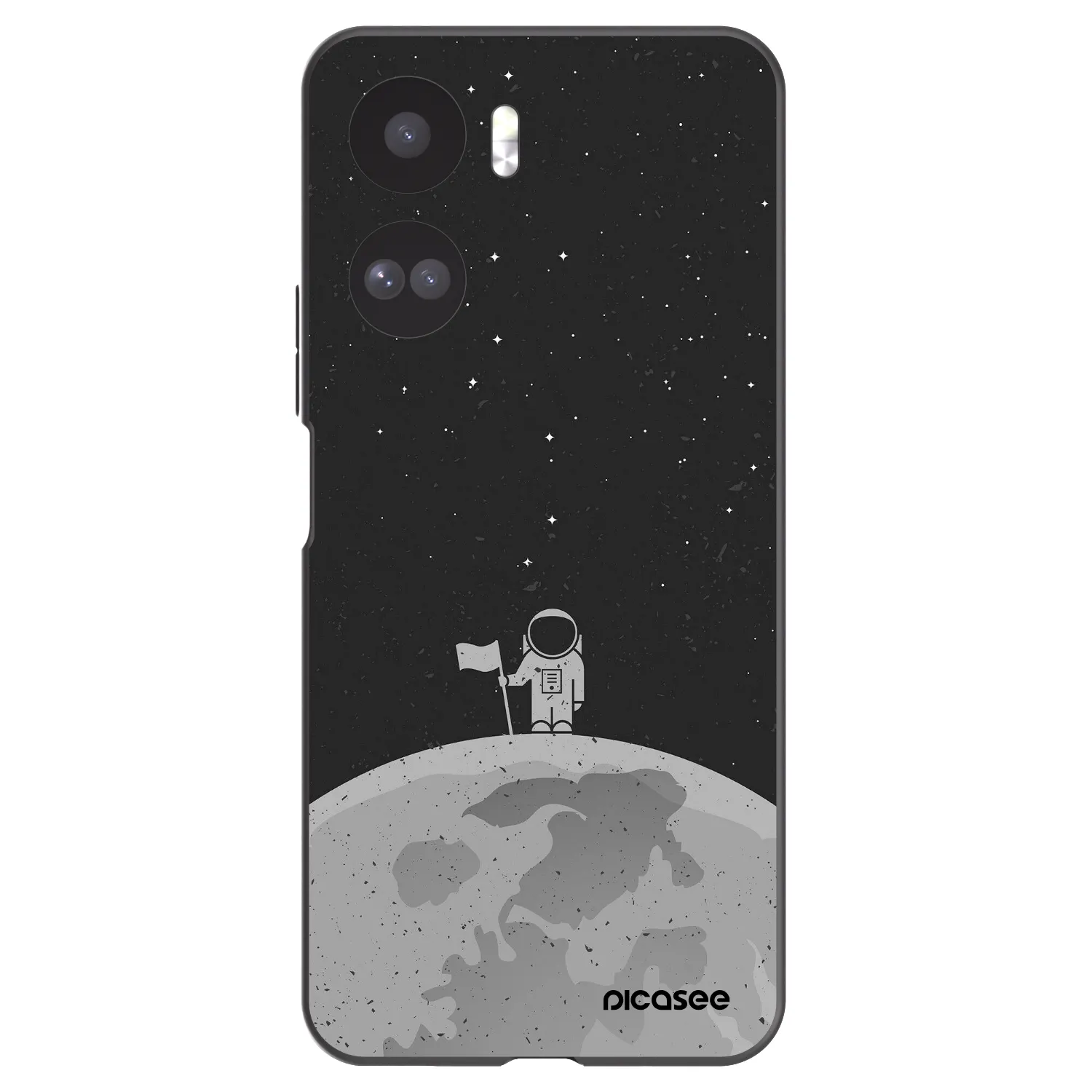 Picasee fekete szilikon tok az alábbi mobiltelefonokra Honor 90 Lite 5G - Astronaut