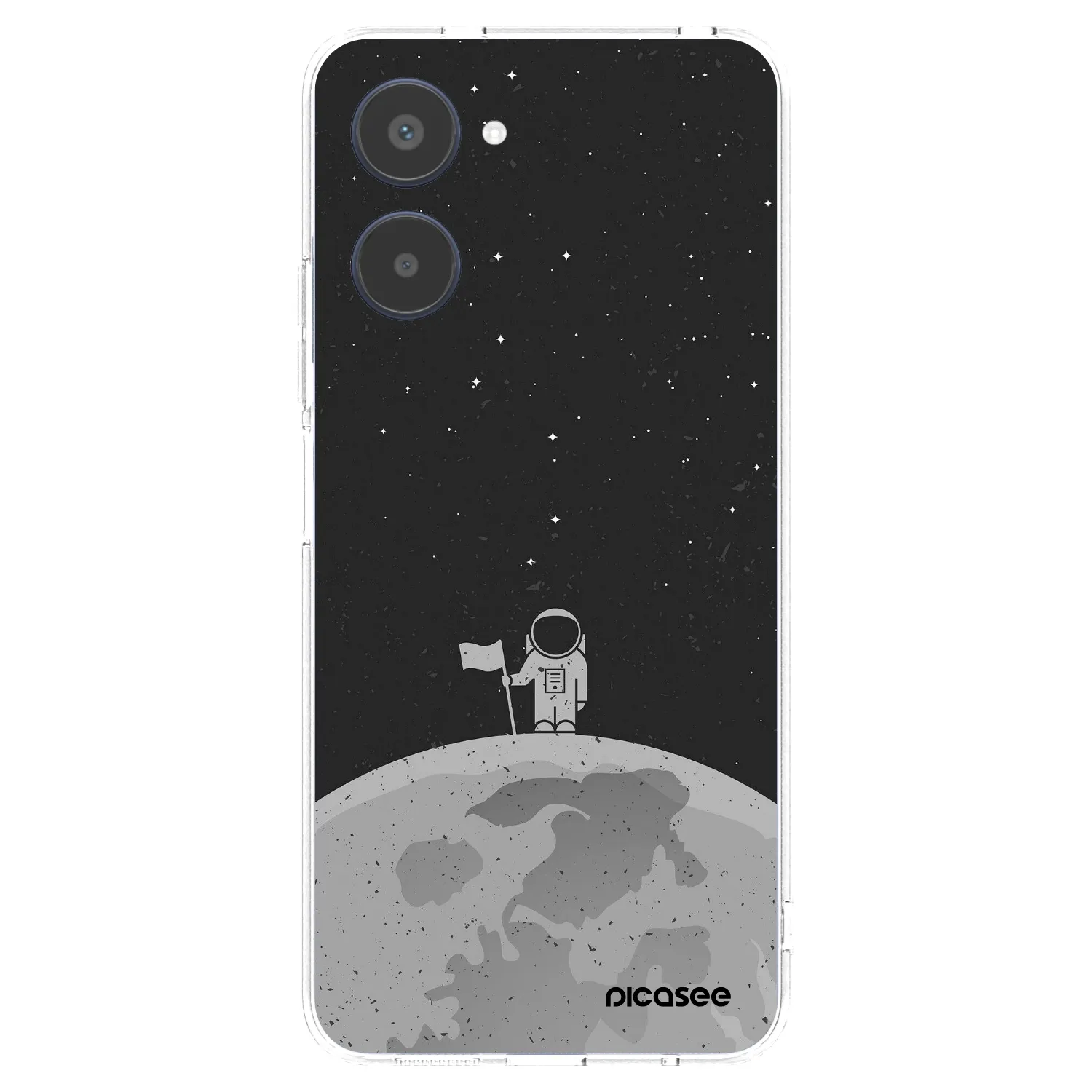 Picasee átlátszó szilikon tok az alábbi mobiltelefonokra Realme 10 4G - Astronaut