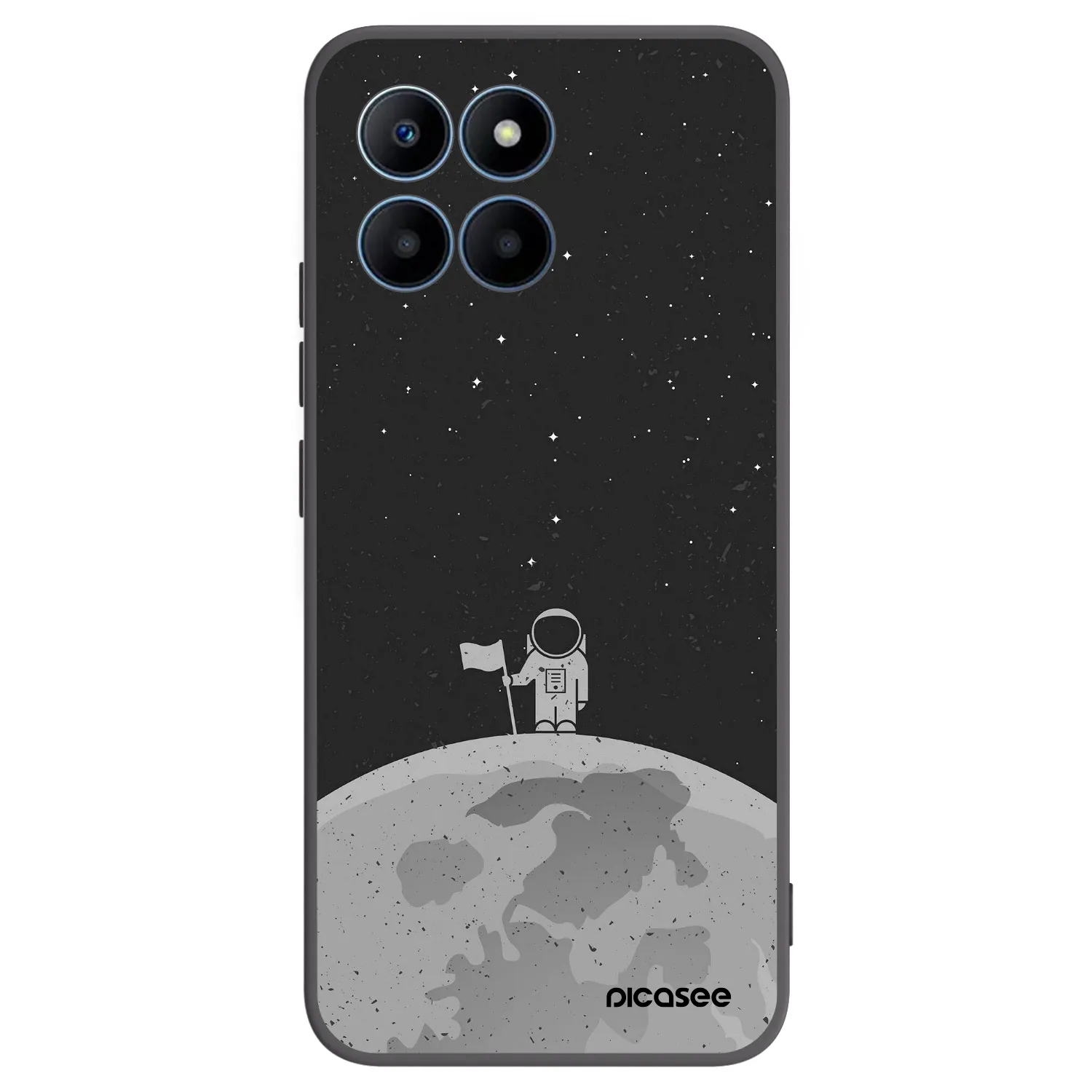 Picasee fekete szilikon tok az alábbi mobiltelefonokra Honor 70 Lite - Astronaut