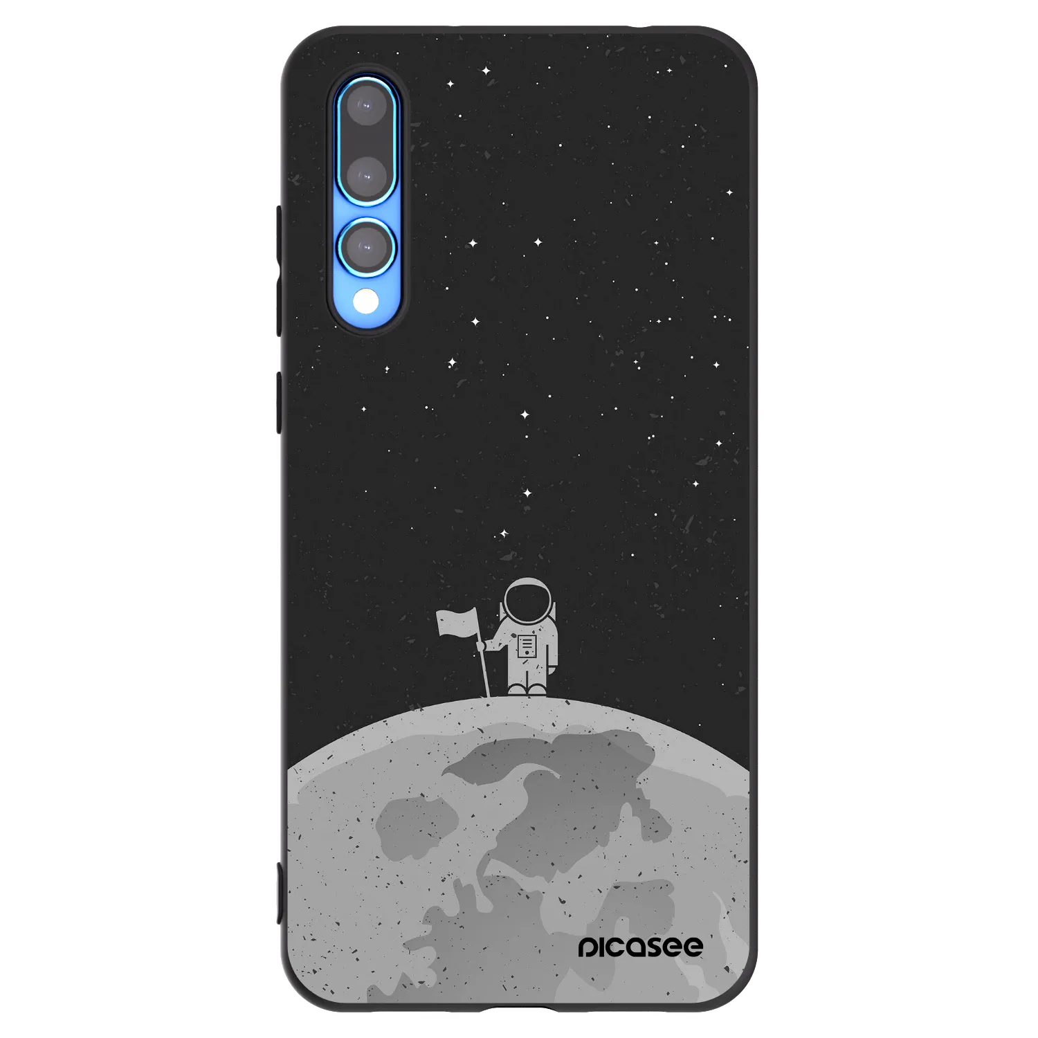 Picasee fekete szilikon tok az alábbi mobiltelefonokra Huawei P20 Pro - Astronaut