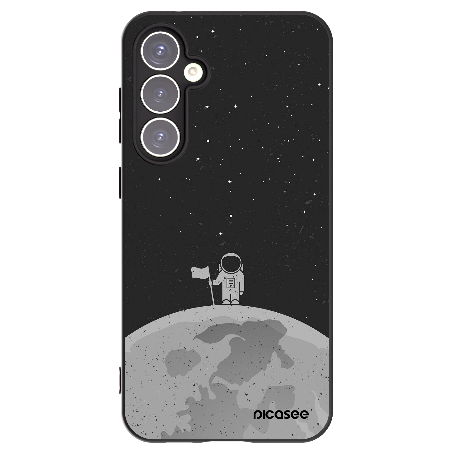 Picasee fekete szilikon tok az alábbi mobiltelefonokra Samsung Galaxy S23 FE S711B - Astronaut