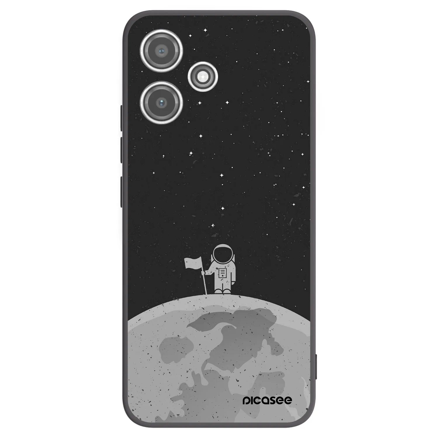 Picasee fekete szilikon tok az alábbi mobiltelefonokra Xiaomi Redmi 12 5G - Astronaut