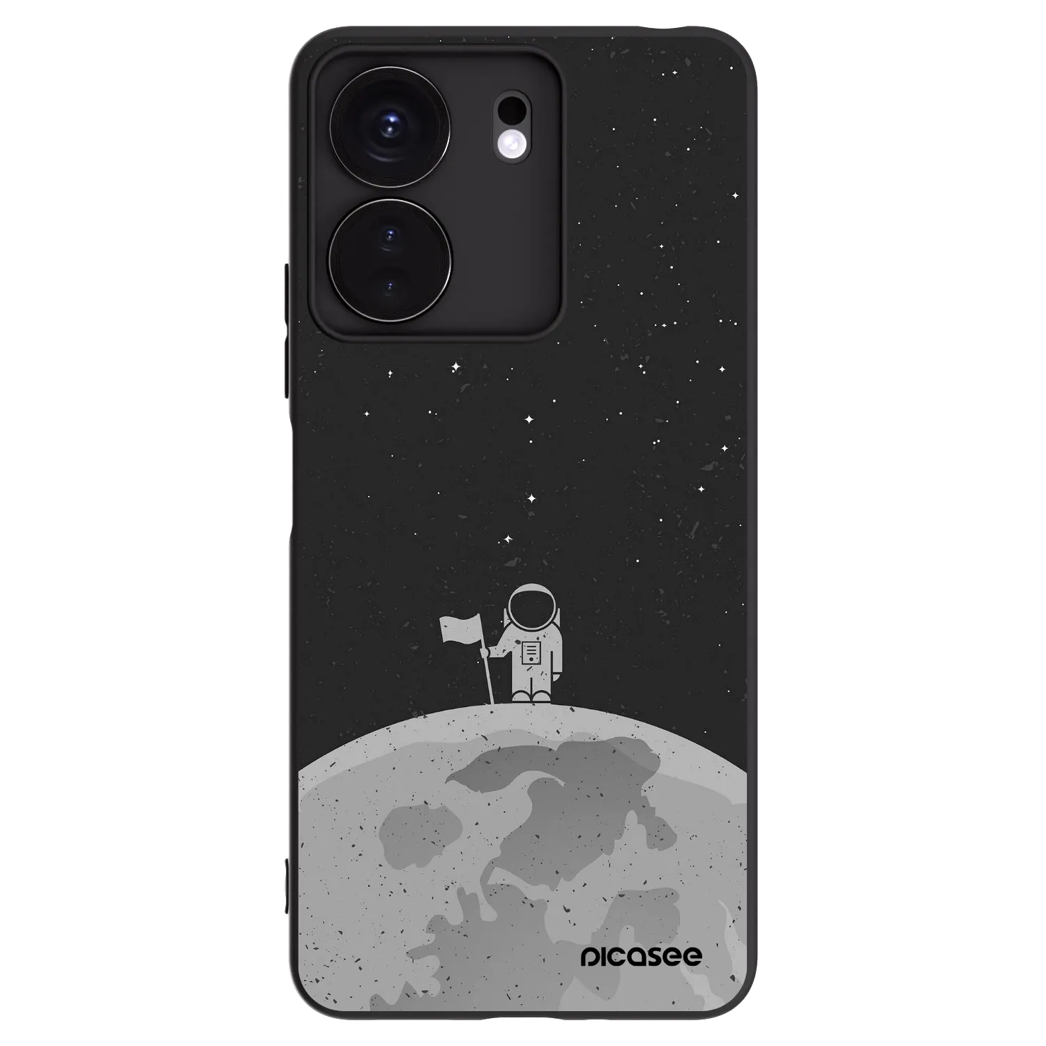 Picasee fekete szilikon tok az alábbi mobiltelefonokra Xiaomi Redmi 13C 4G - Astronaut