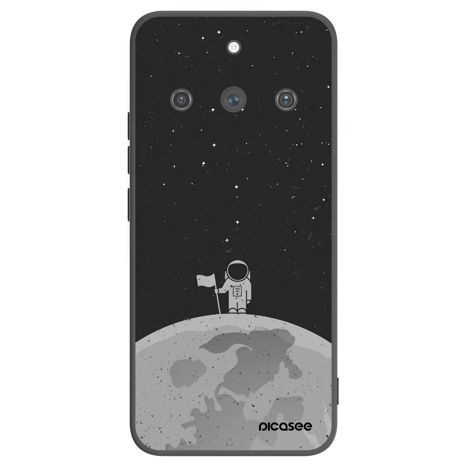 Picasee fekete szilikon tok az alábbi mobiltelefonokra Realme 11 Pro+ - Astronaut