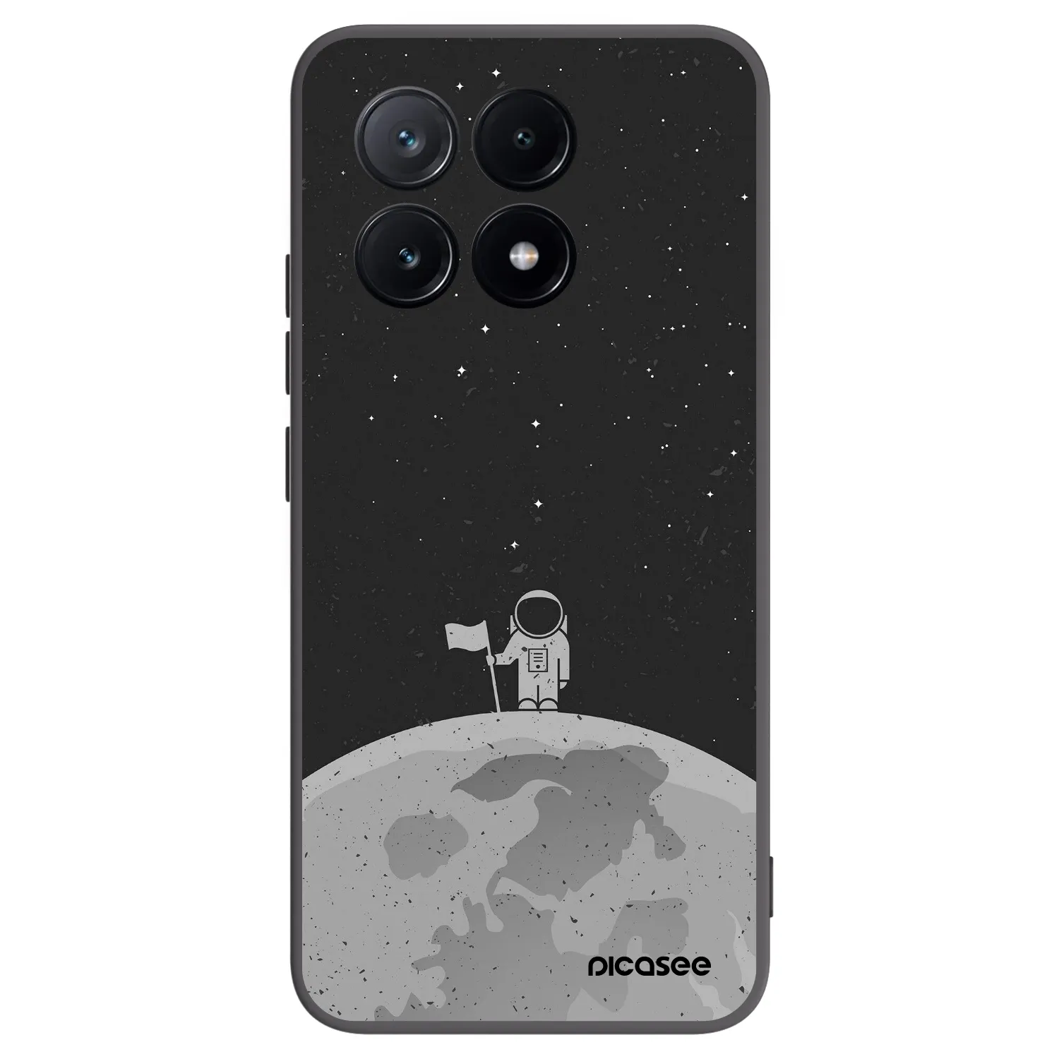 Picasee fekete szilikon tok az alábbi mobiltelefonokra Xiaomi Poco X6 Pro - Astronaut