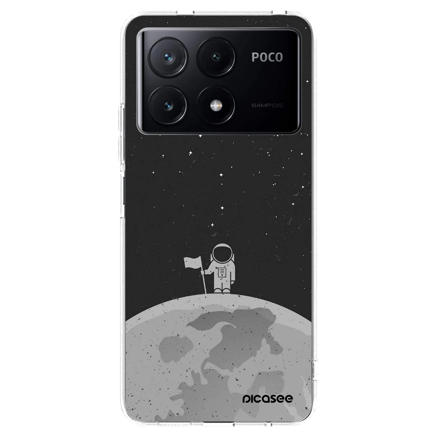 Picasee átlátszó szilikon tok az alábbi mobiltelefonokra Xiaomi Poco X6 Pro - Astronaut