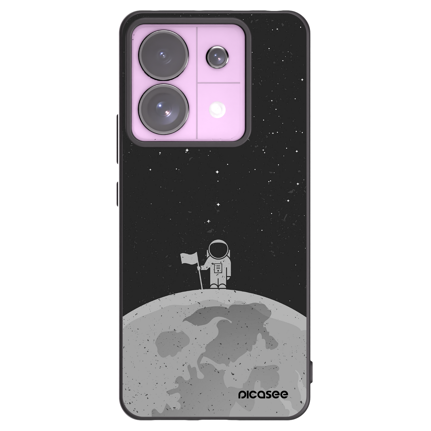 Picasee fekete szilikon tok az alábbi mobiltelefonokra Xiaomi Redmi Note 13 Pro 5G - Astronaut